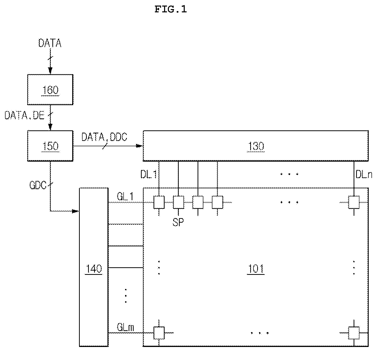 Patent US12433118 Figure 1 – Organic light-emitting display device including conductive lines having inclined surface
