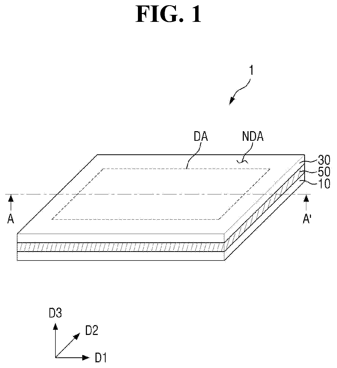 Patent US12433130 — Color converting substrate and display device comprising same — Figure 1