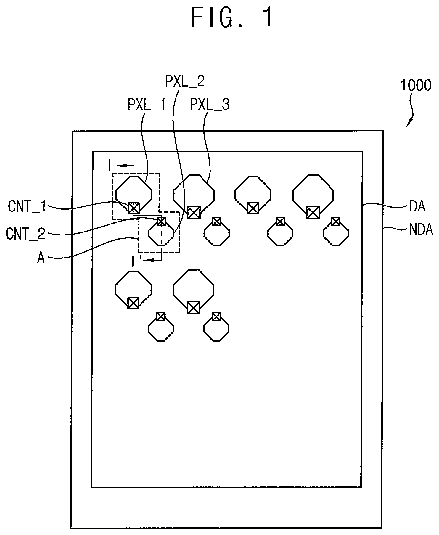 Patent US12433132 — Display device — Figure 1