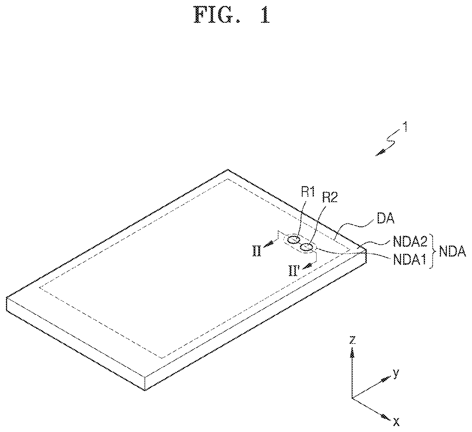 Patent US12433143 Figure 1 – Display panel