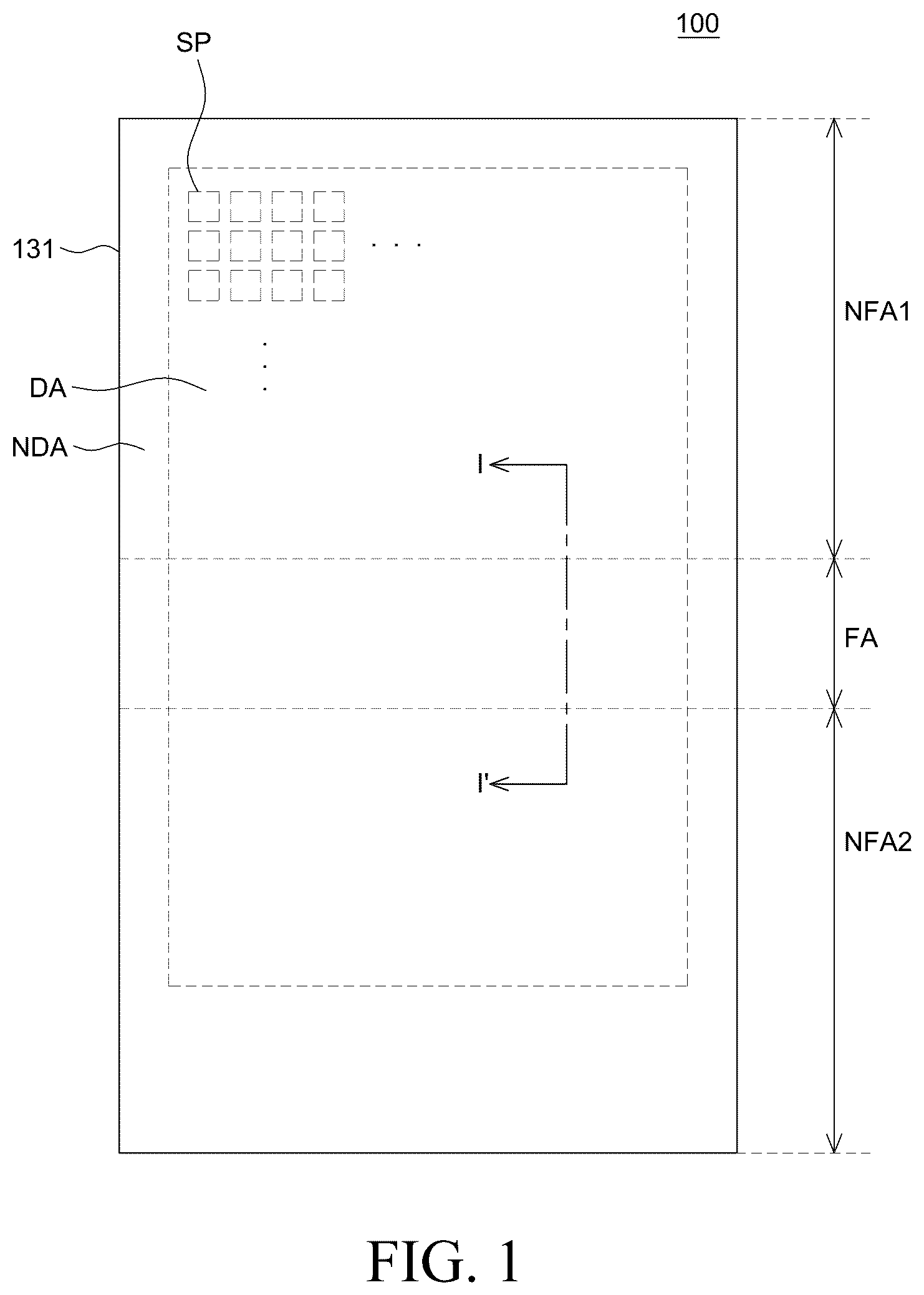 Patent US12433147 — Flexible display device — Figure 1