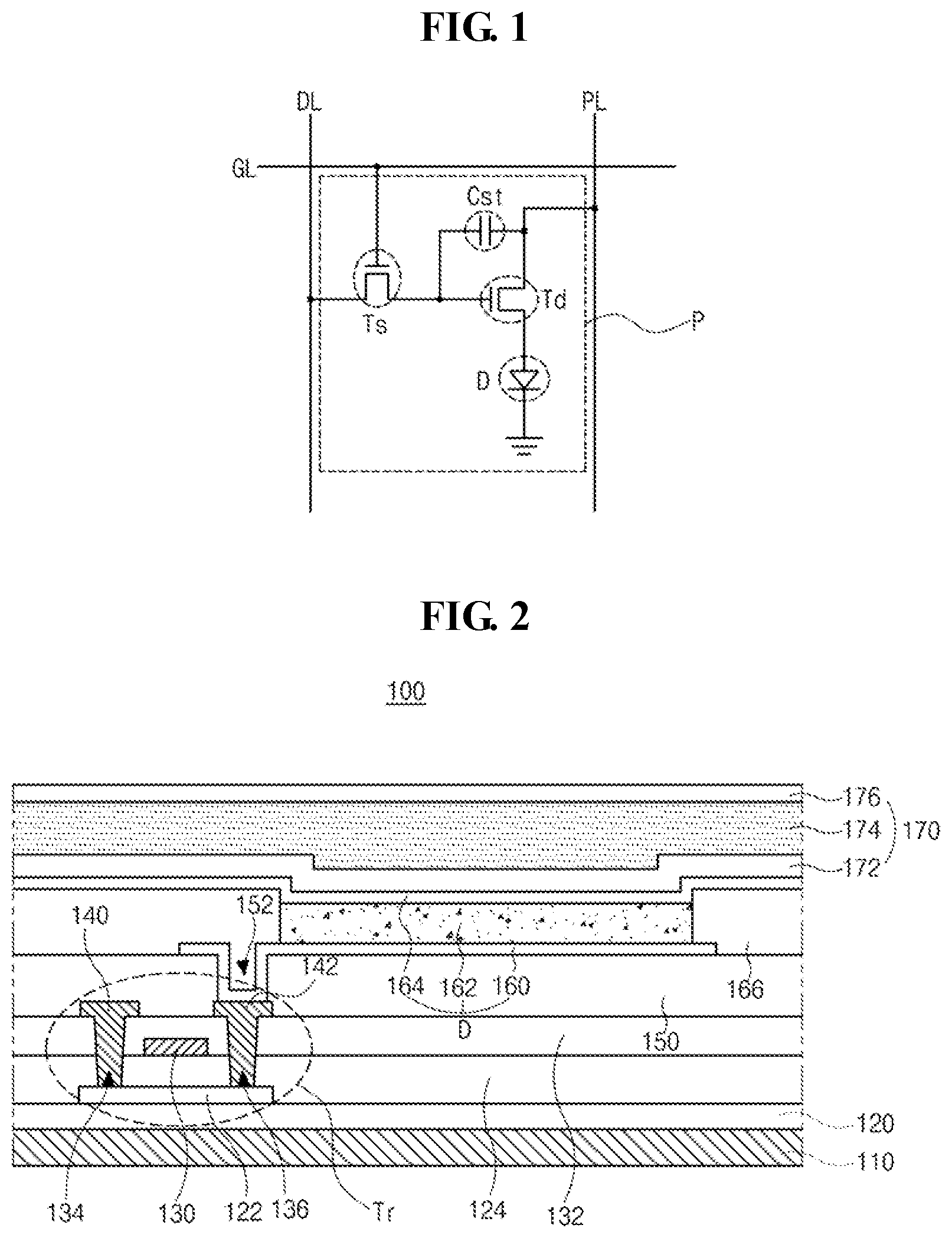 Patent US12433159 Figure 1 – Organic compound, and organic light emitting diode and organic light emitting device including the same