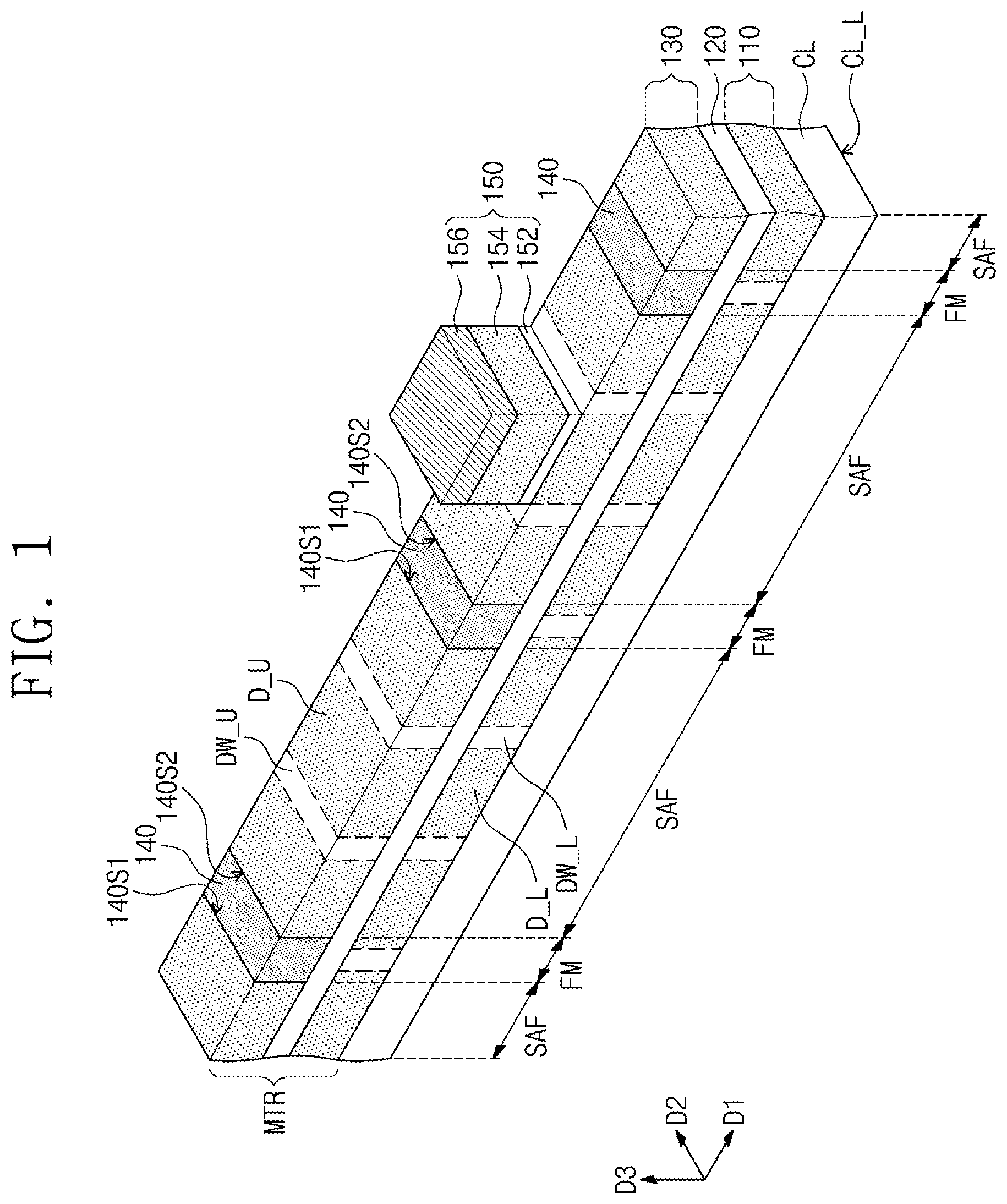 Patent US12433171 Figure 1 – Magnetic memory devices