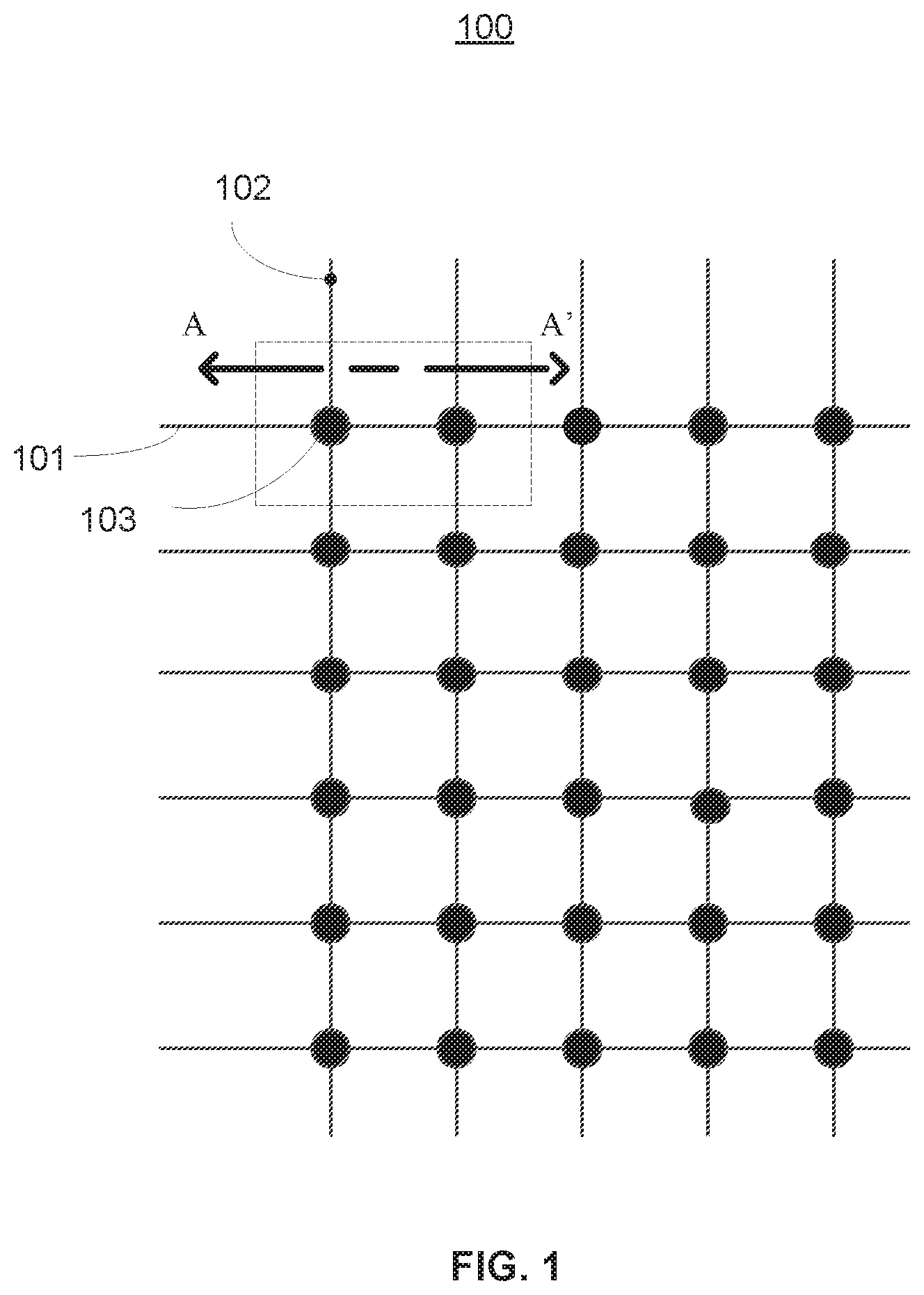 Patent US12433176 — Large-scale crossbar arrays with reduced series resistance — Figure 1