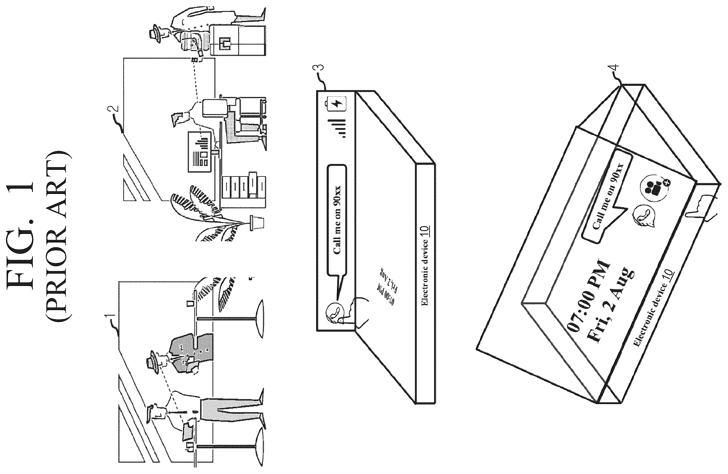 Patent US12437124 Figure 1 – Method and electronic device for securing display of confidential content