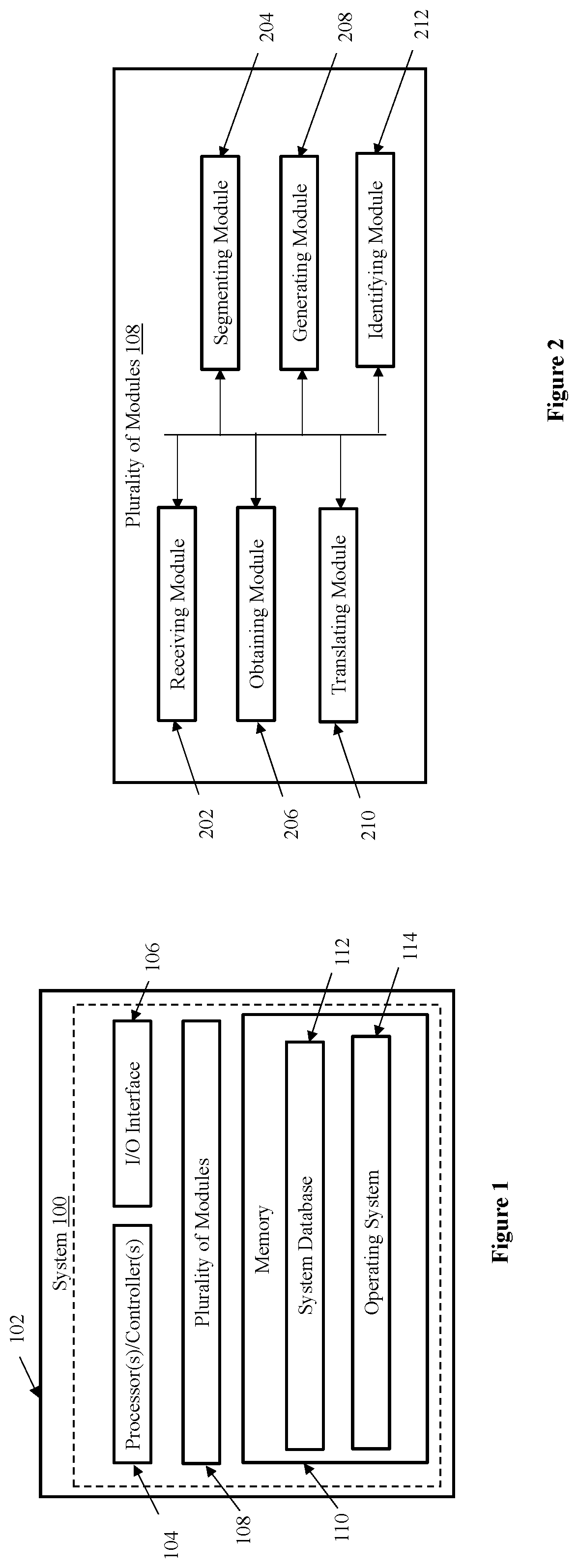 Patent US12437163 — System and method for identifying a user intent in a code-mixed utterance of a user — Figure 1