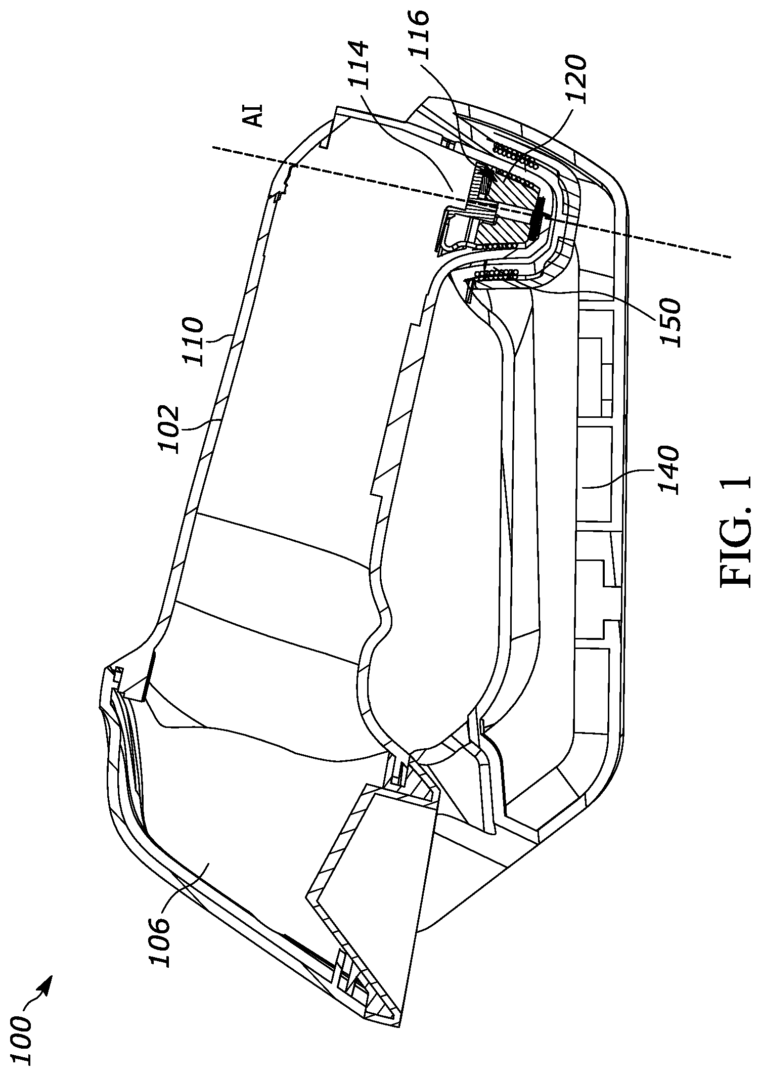 Patent US12437164 — Barcode scanning devices having wireless charging capabilities — Figure 1