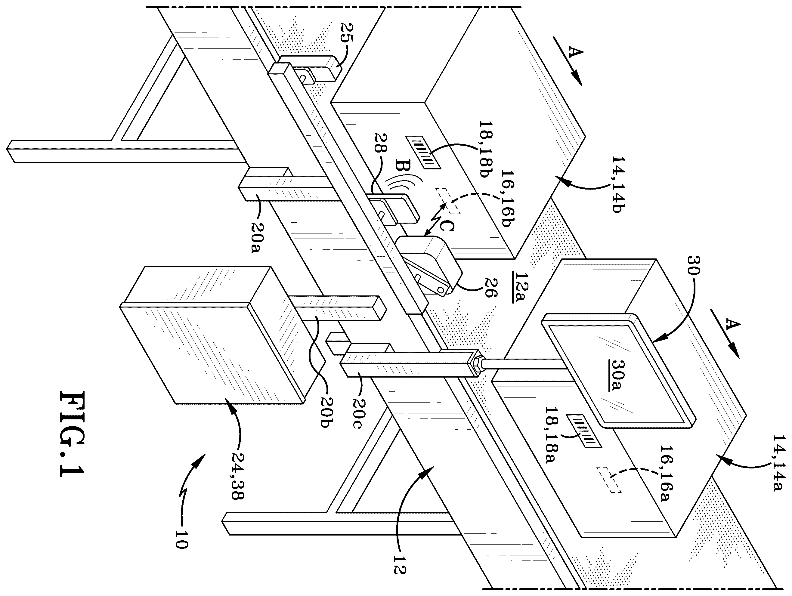 Patent US12437168 — Method and apparatus determining RFID viability — Figure 1