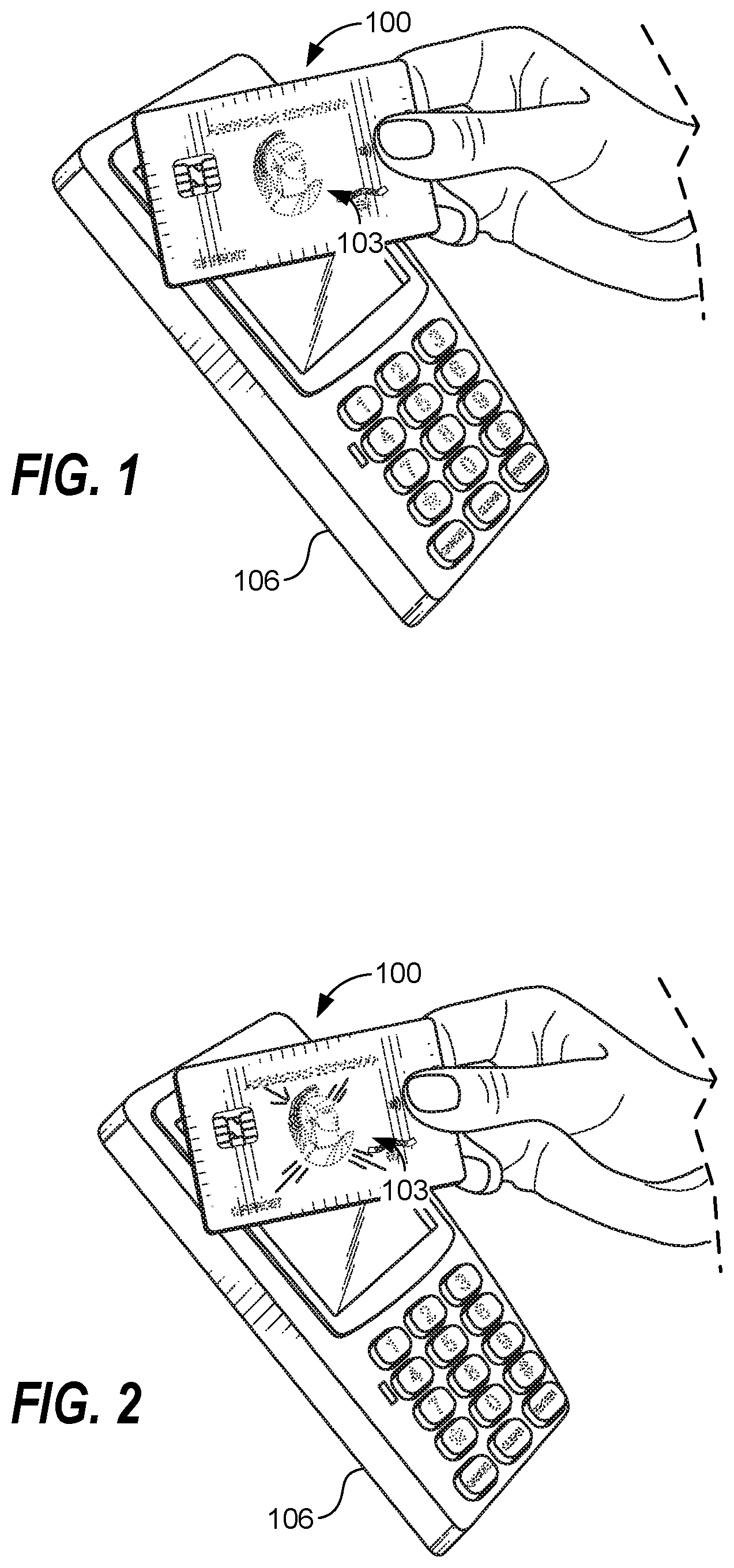 Patent US12437177 — Illuminating transaction card — Figure 1