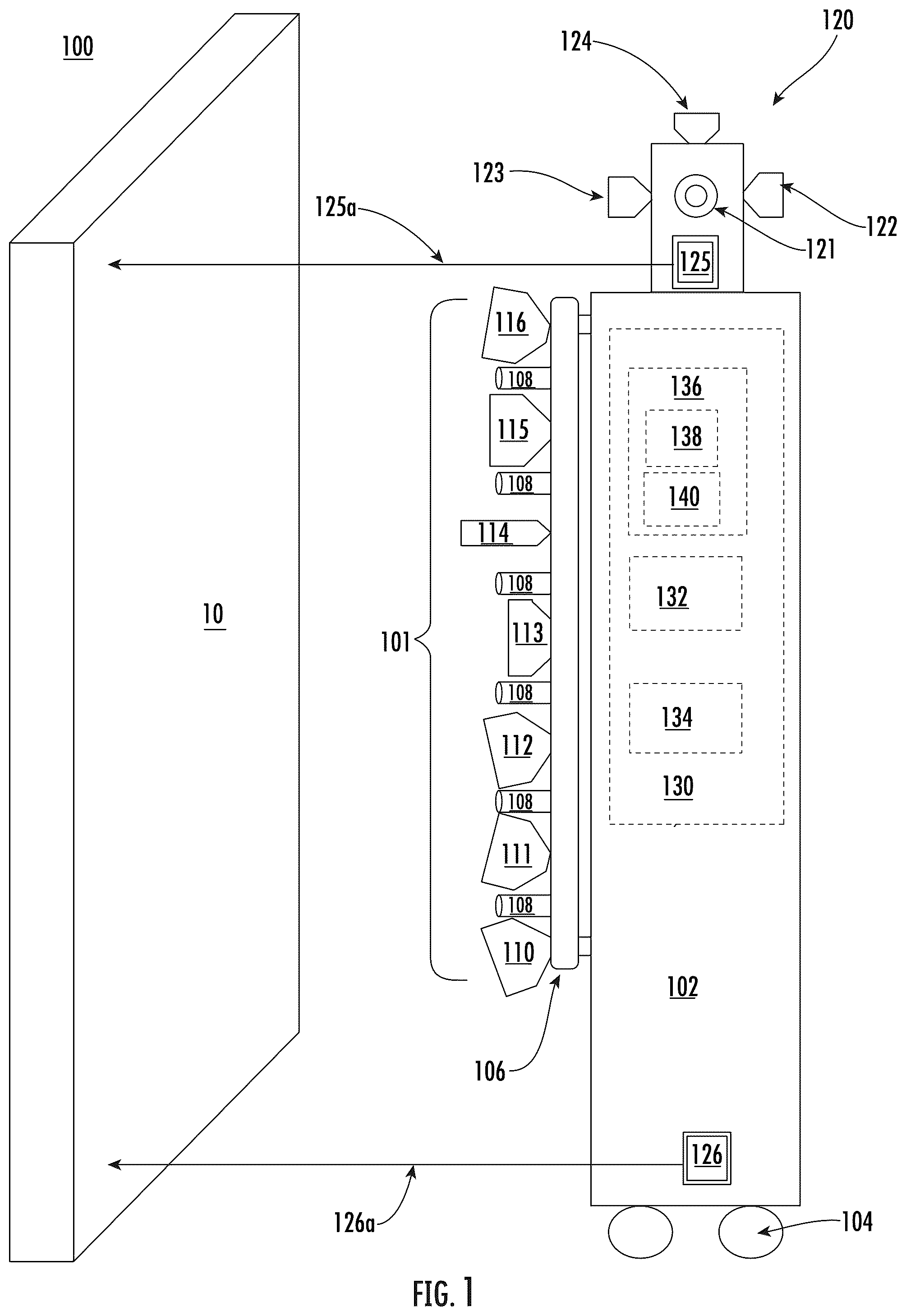 Patent US12437258 — System and method for identifying products in a shelf management system — Figure 1