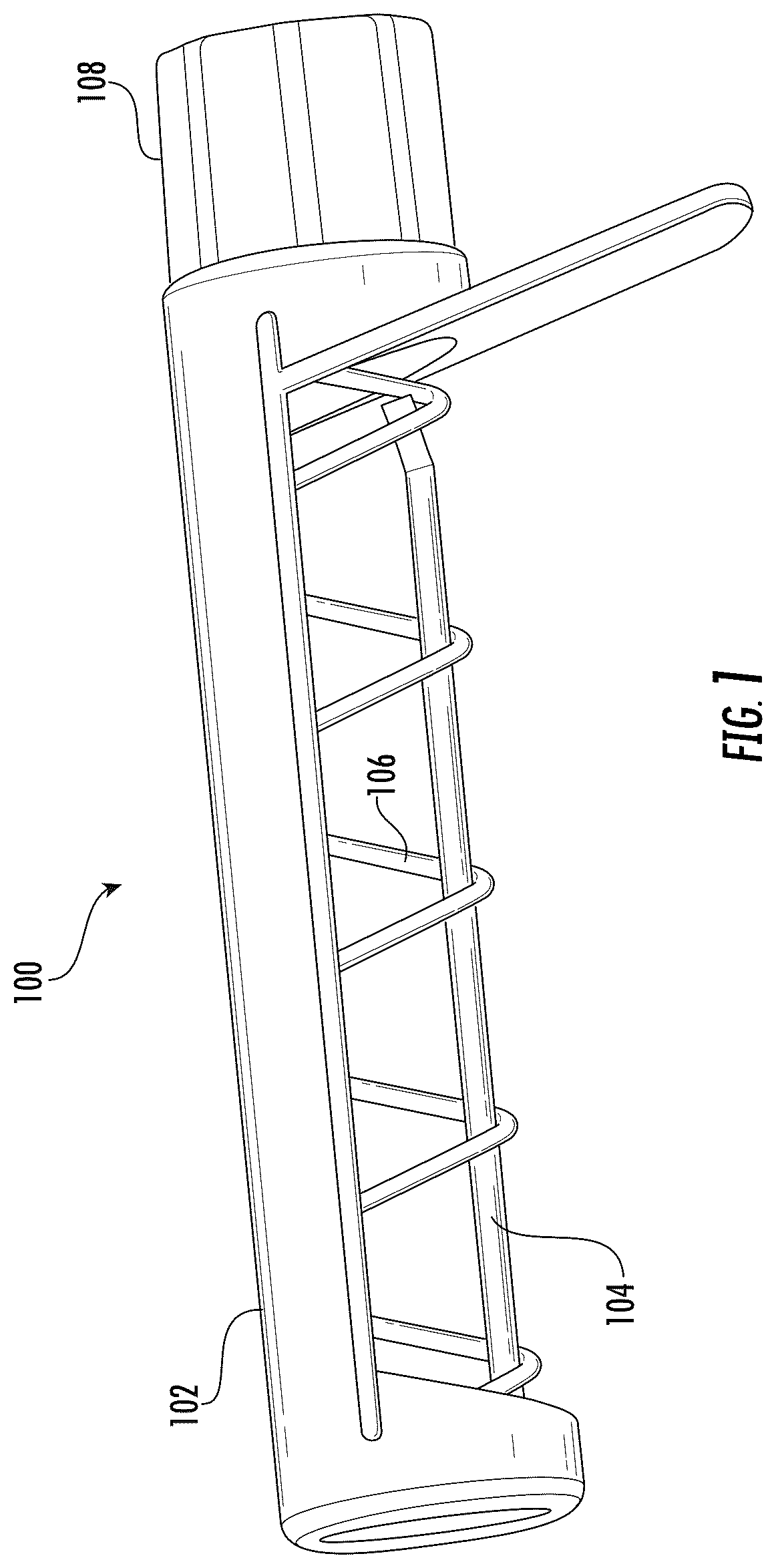 Patent US12437262 Figure 1 – Anti-sweeping hook with integrated inventory monitoring and/or loss prevention functionality