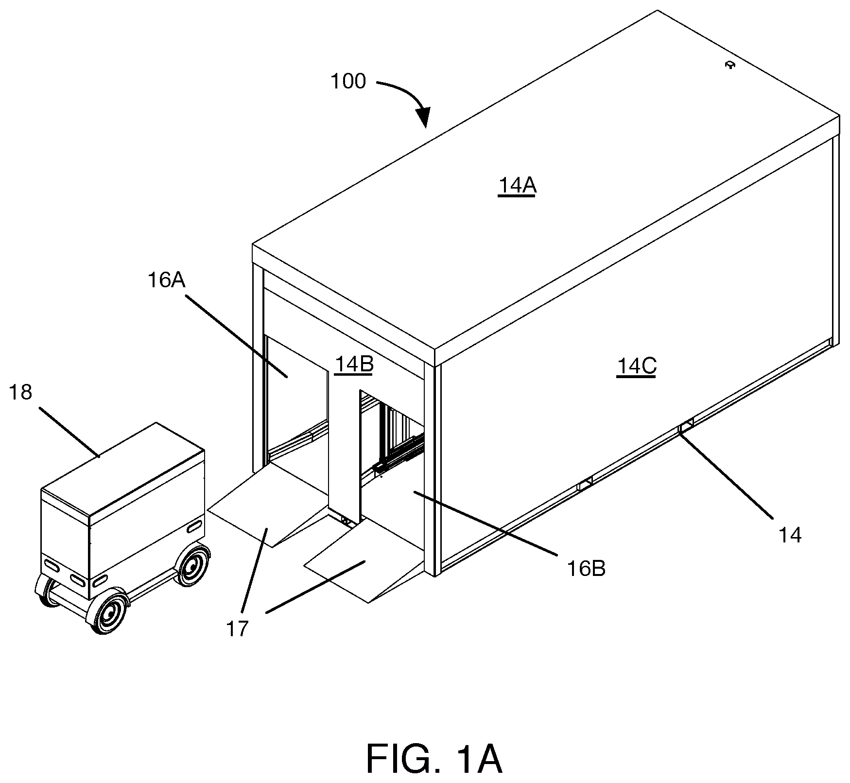 Patent US12437264 — Package receiving and delivery system — Figure 1