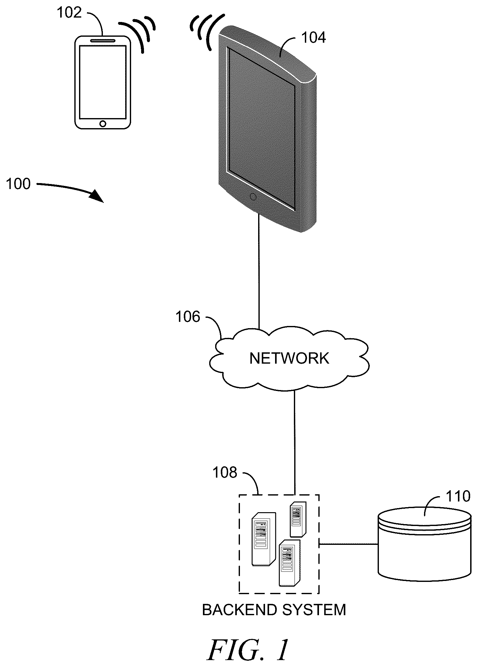 Patent US12437280 — Presence aware terminals — Figure 1