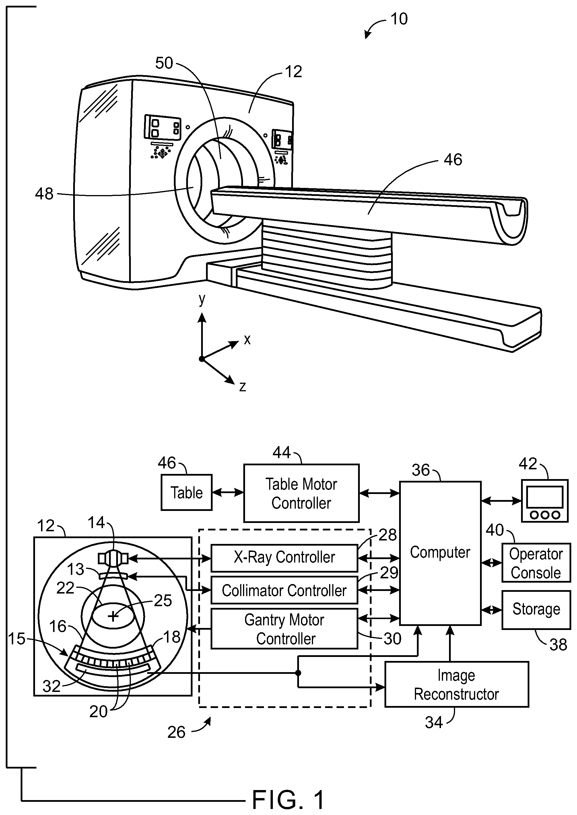 Patent US12437399 Figure 1 – System and method for location insensitive reporting of fractional flow reserve-computed tomography for a given stenosis