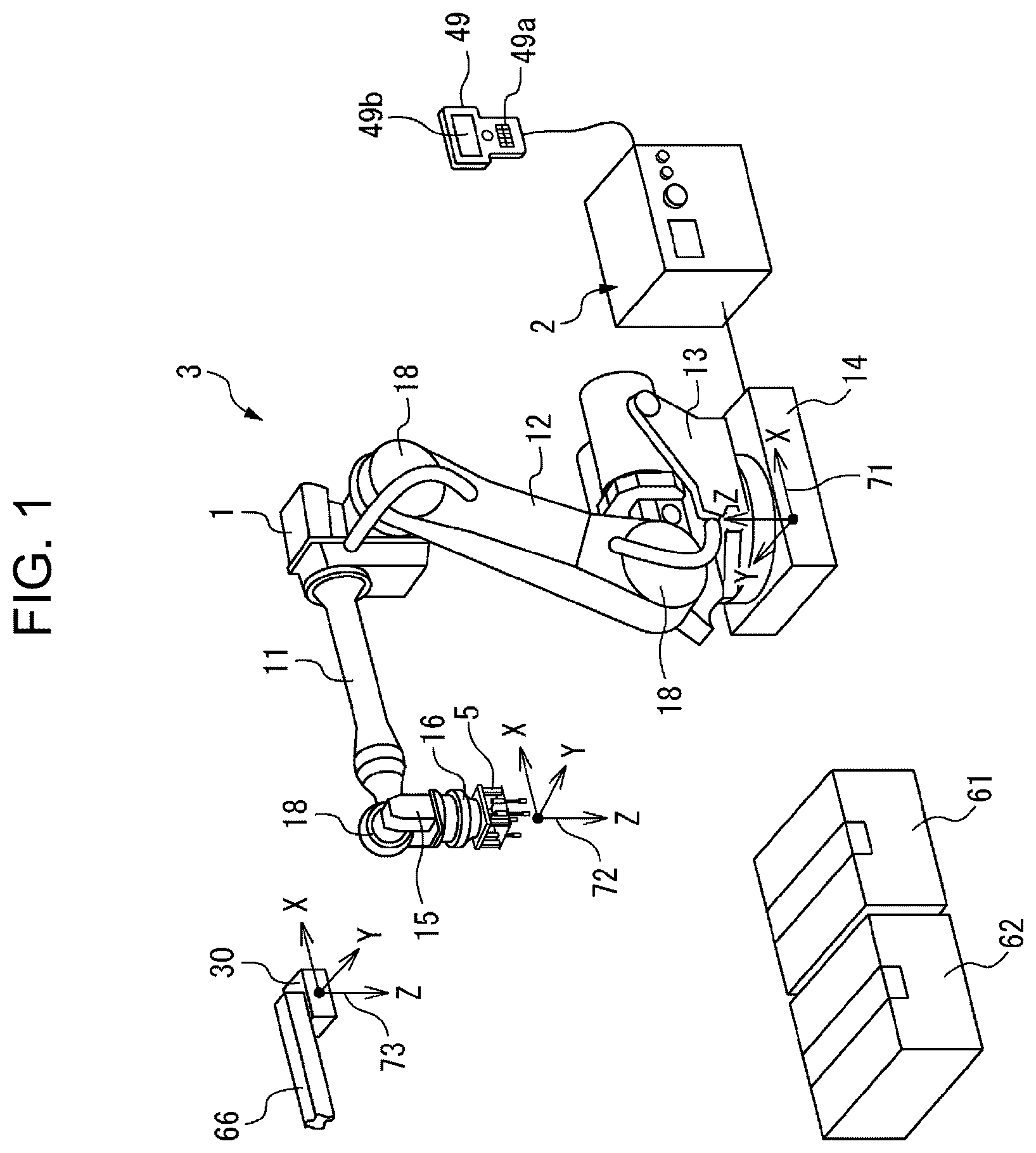 Patent US12437435 Figure 1 – Three-dimensional measurement device which generates position information for surface of object from image captured by multiple cameras