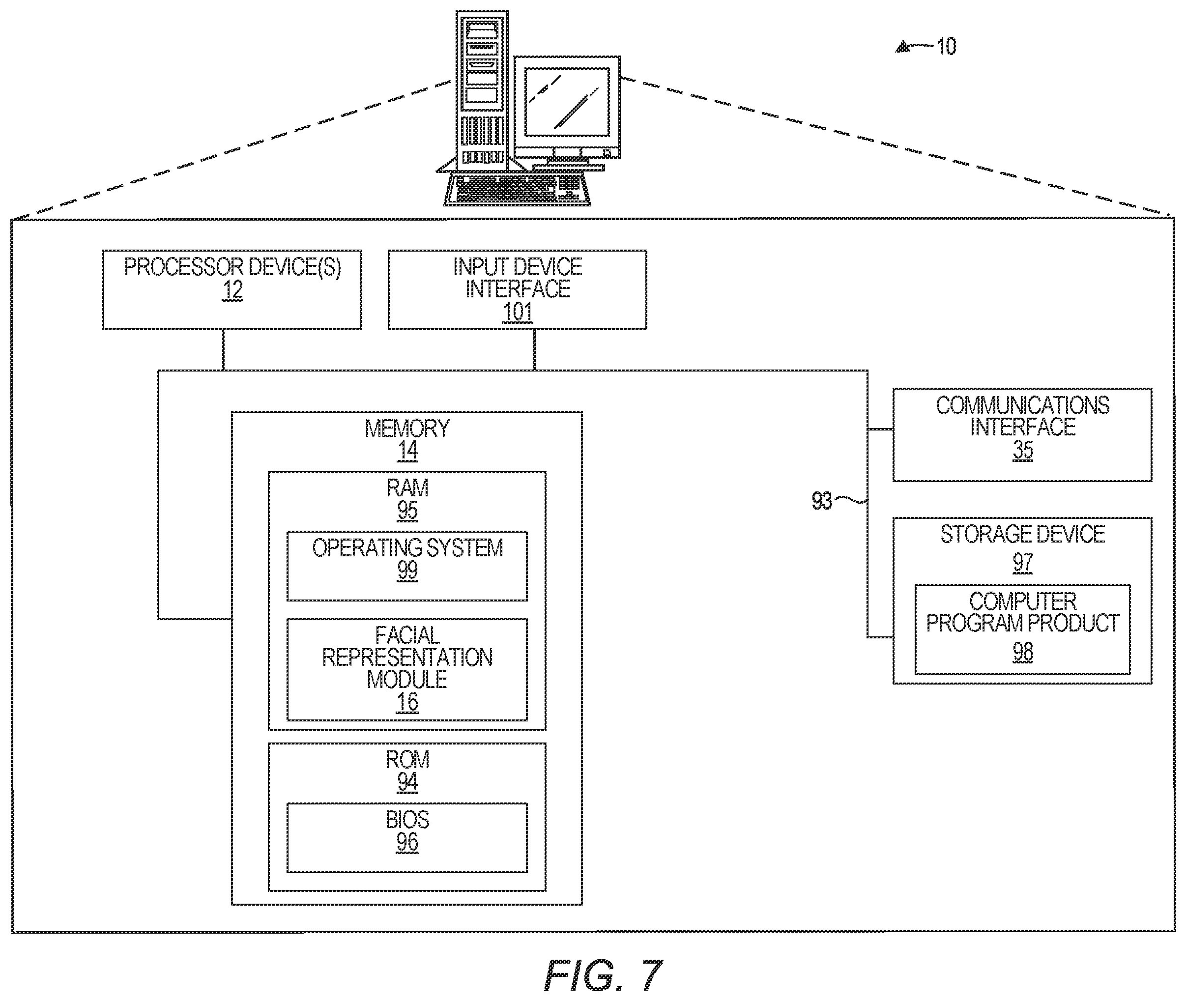 Patent US12437458 Figure 7 – Dynamic transition from video to personalized photorealistic facial representations in digital communications
