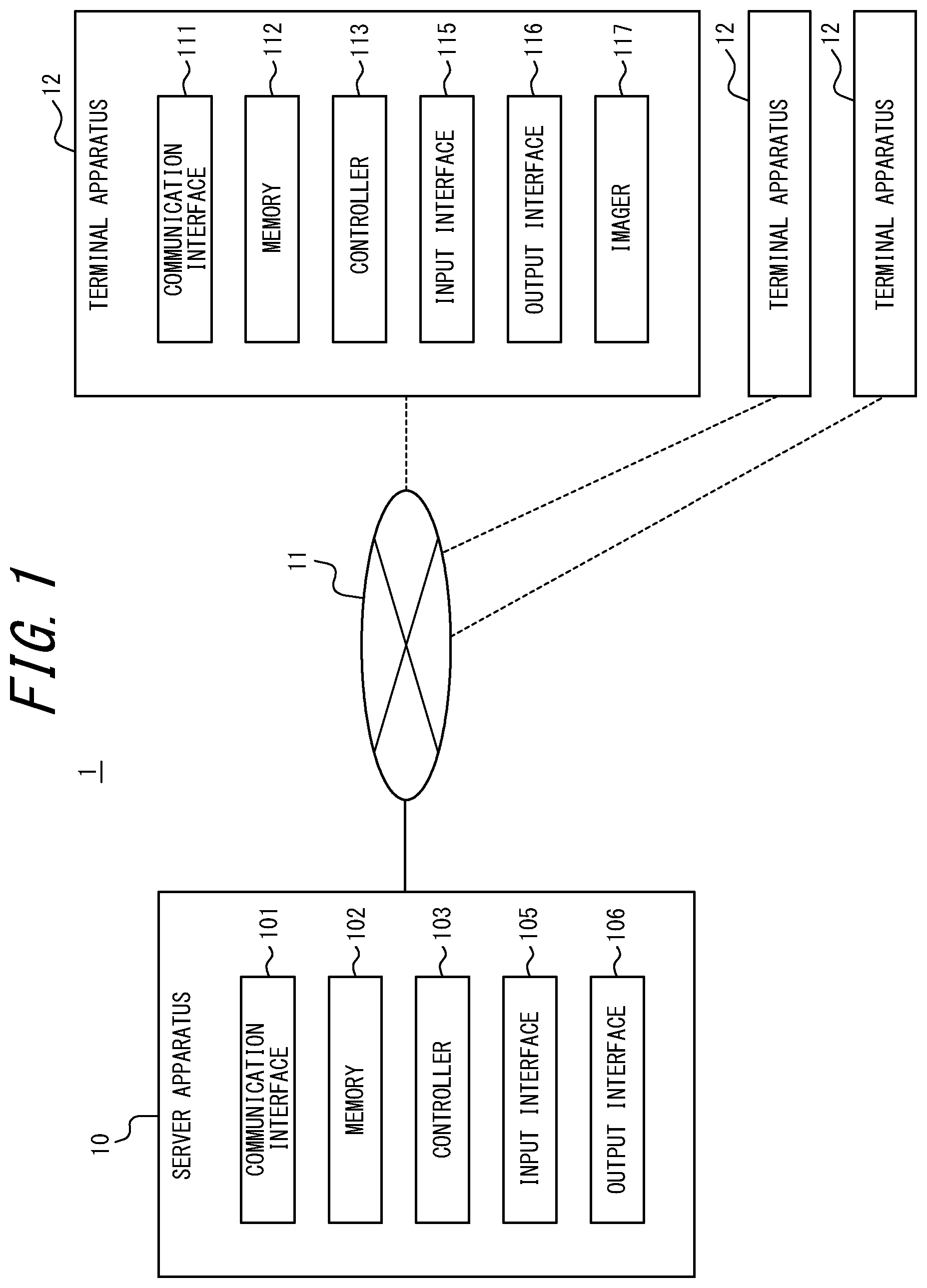 Patent US12437480 — Terminal apparatus, medium, and method of operating terminal apparatus — Figure 1