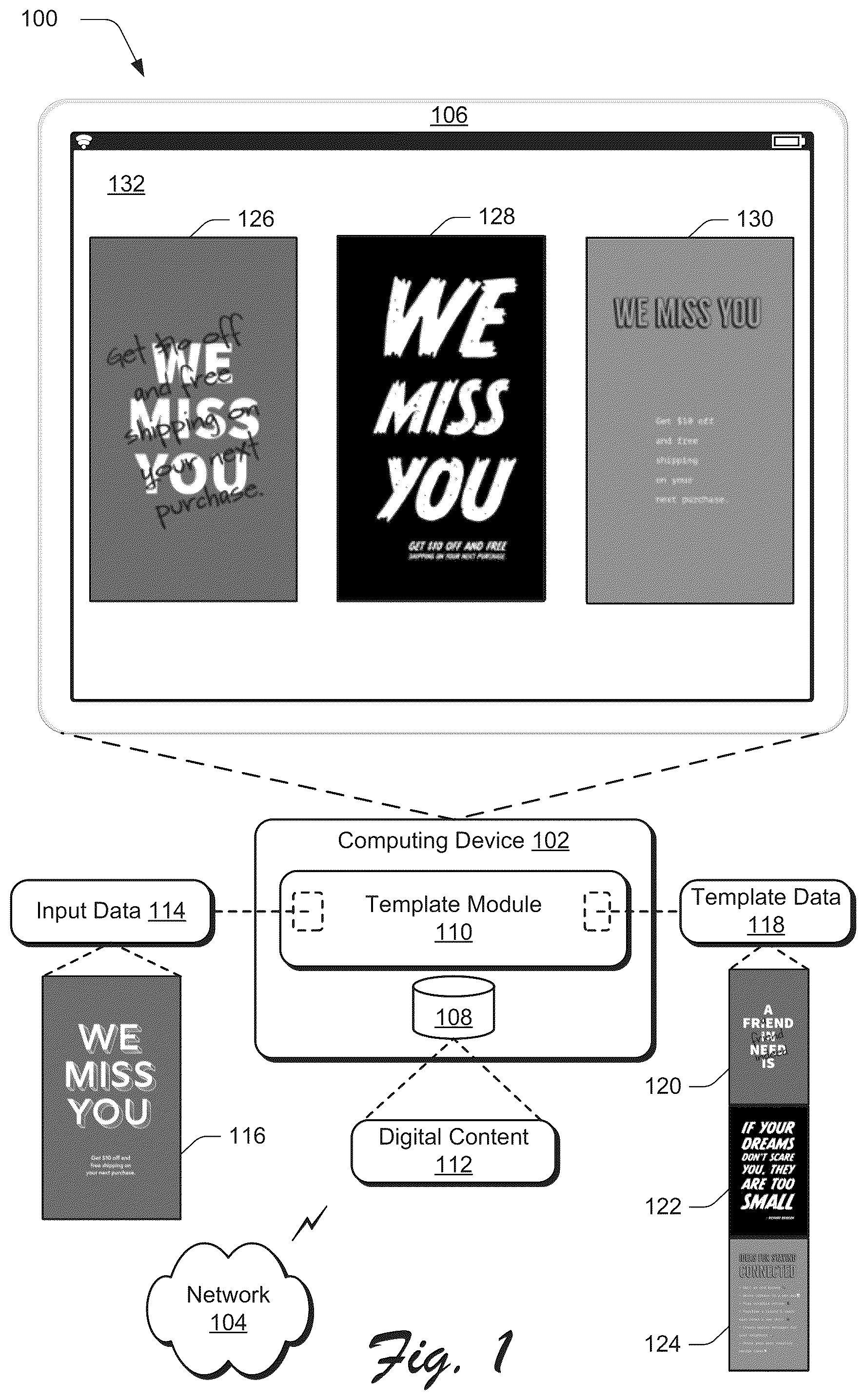 Patent US12437505 — Generating templates using structure-based matching — Figure 1