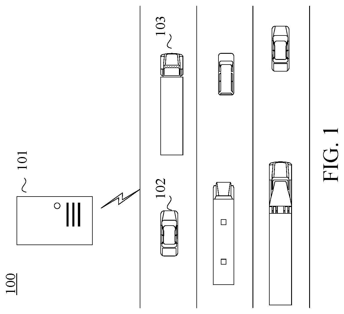 Patent US12437645 Figure 1 – Traffic warning method and apparatus, and computer storage medium