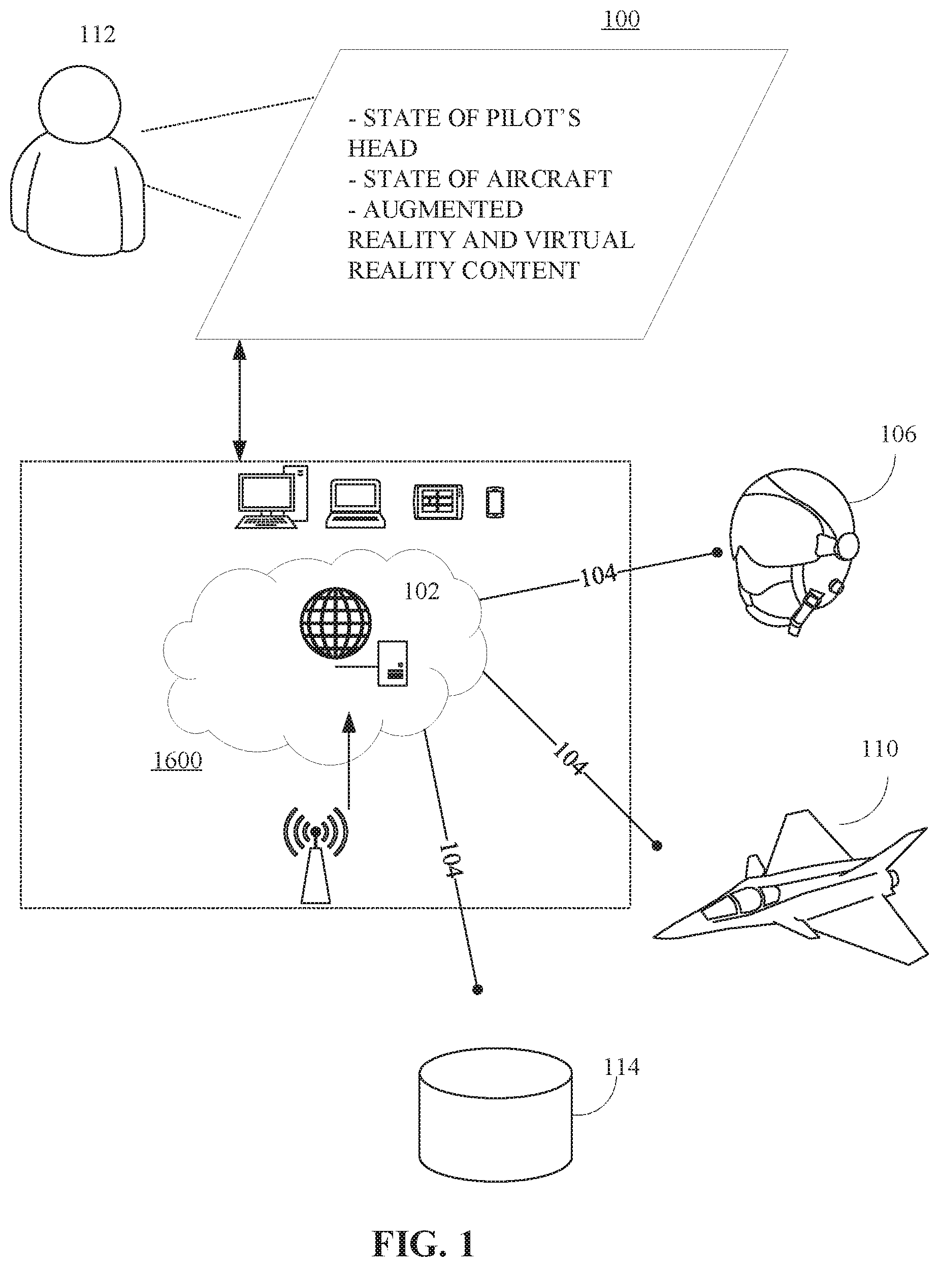 Patent US12437667 Figure 1 – Augmented reality for vehicle operations