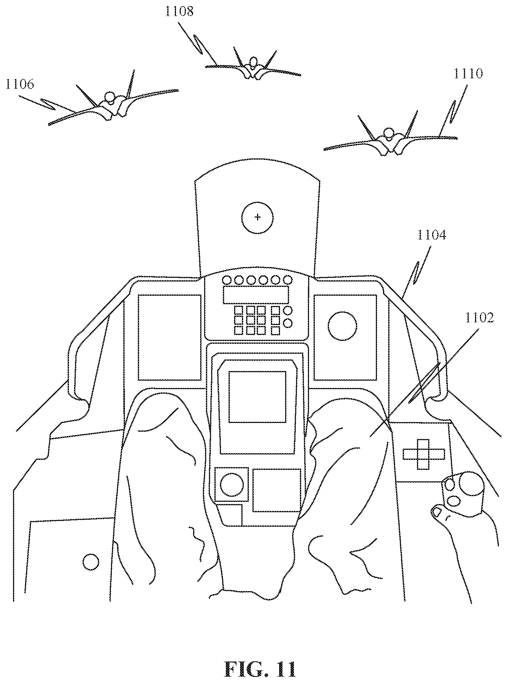 Patent US12437667 Figure 11 – Augmented reality for vehicle operations