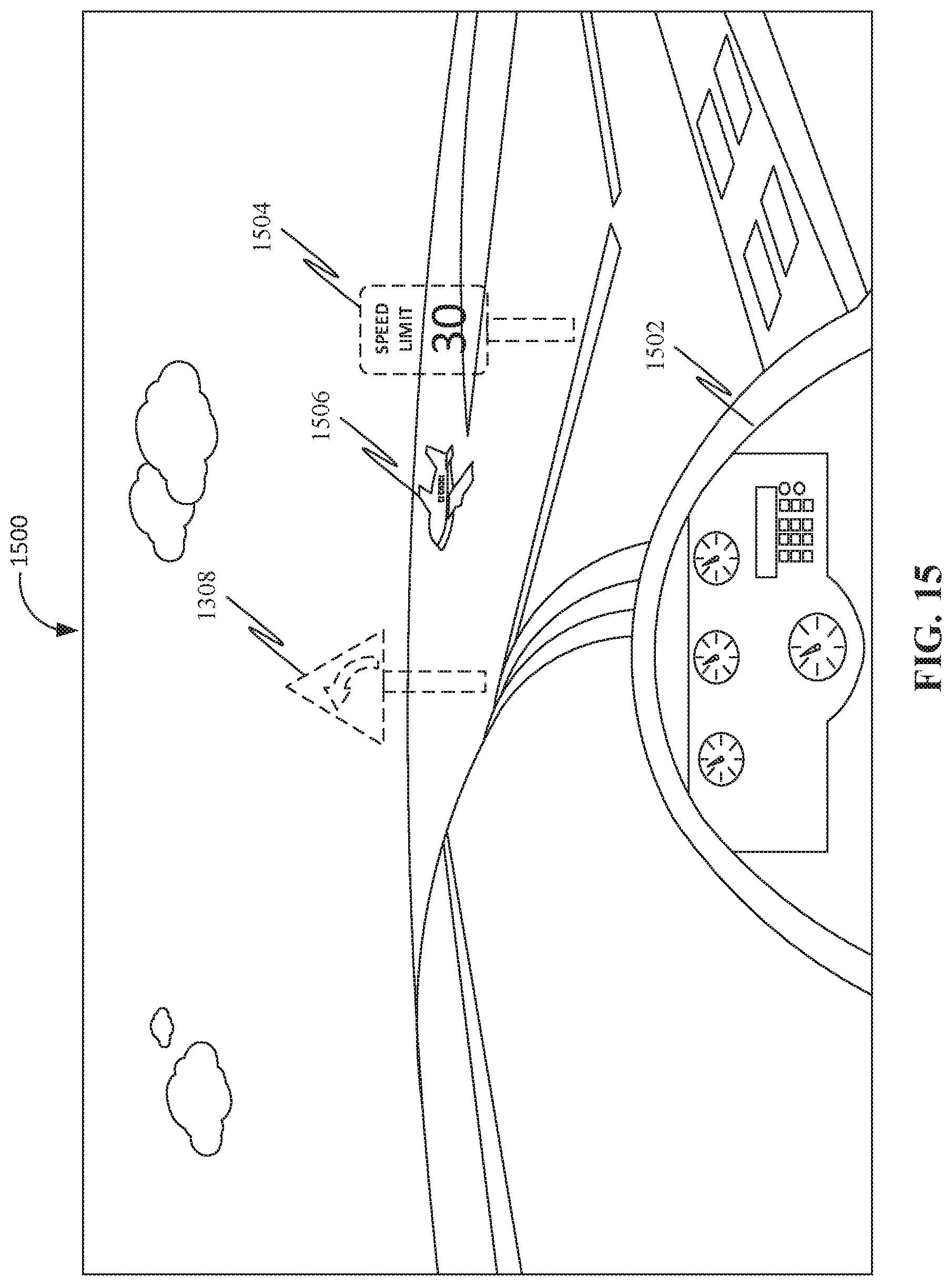 Patent US12437667 Figure 15 – Augmented reality for vehicle operations