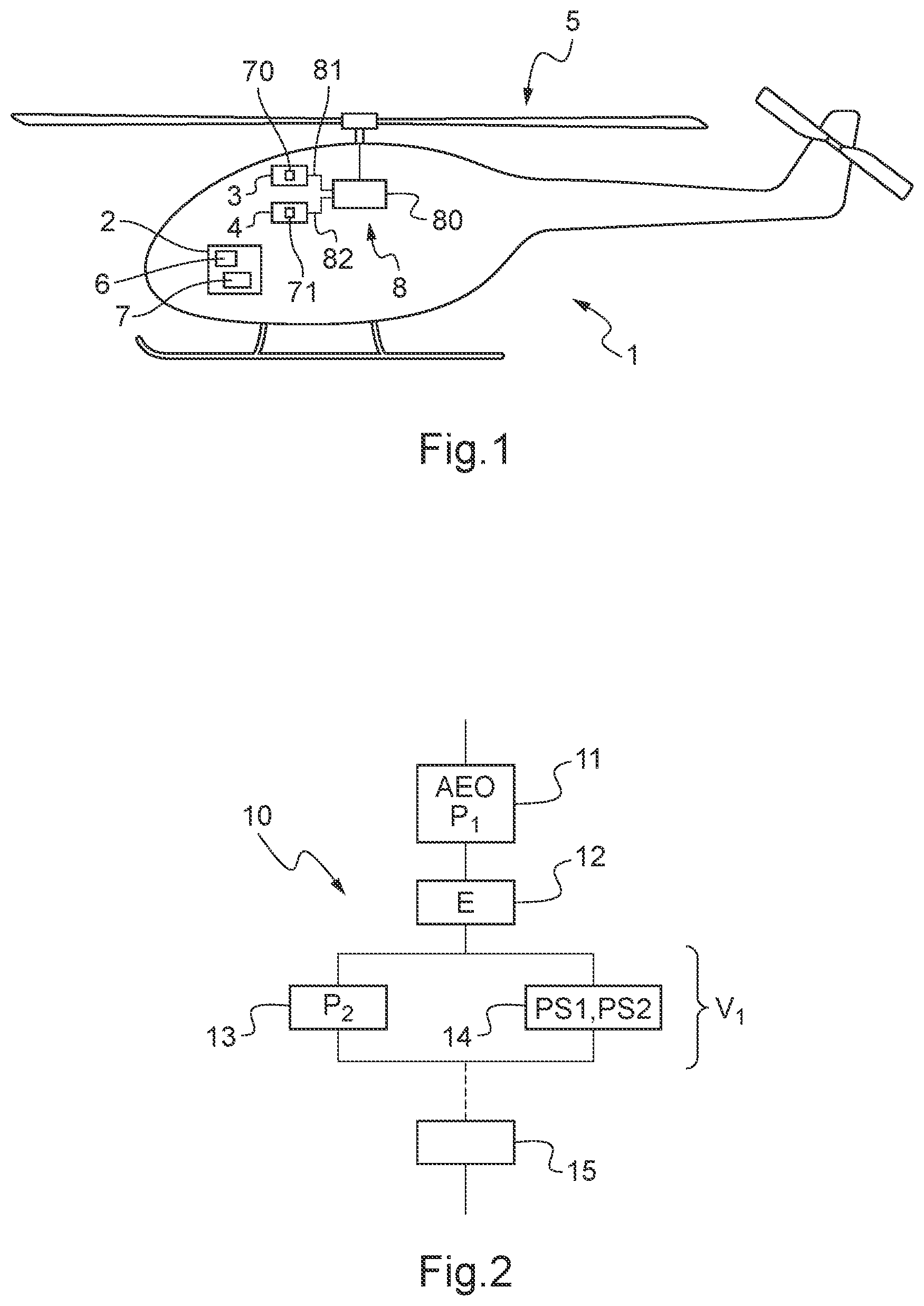 Patent US12437668 — Rotorcraft flight training method, associated system and rotorcraft — Figure 1