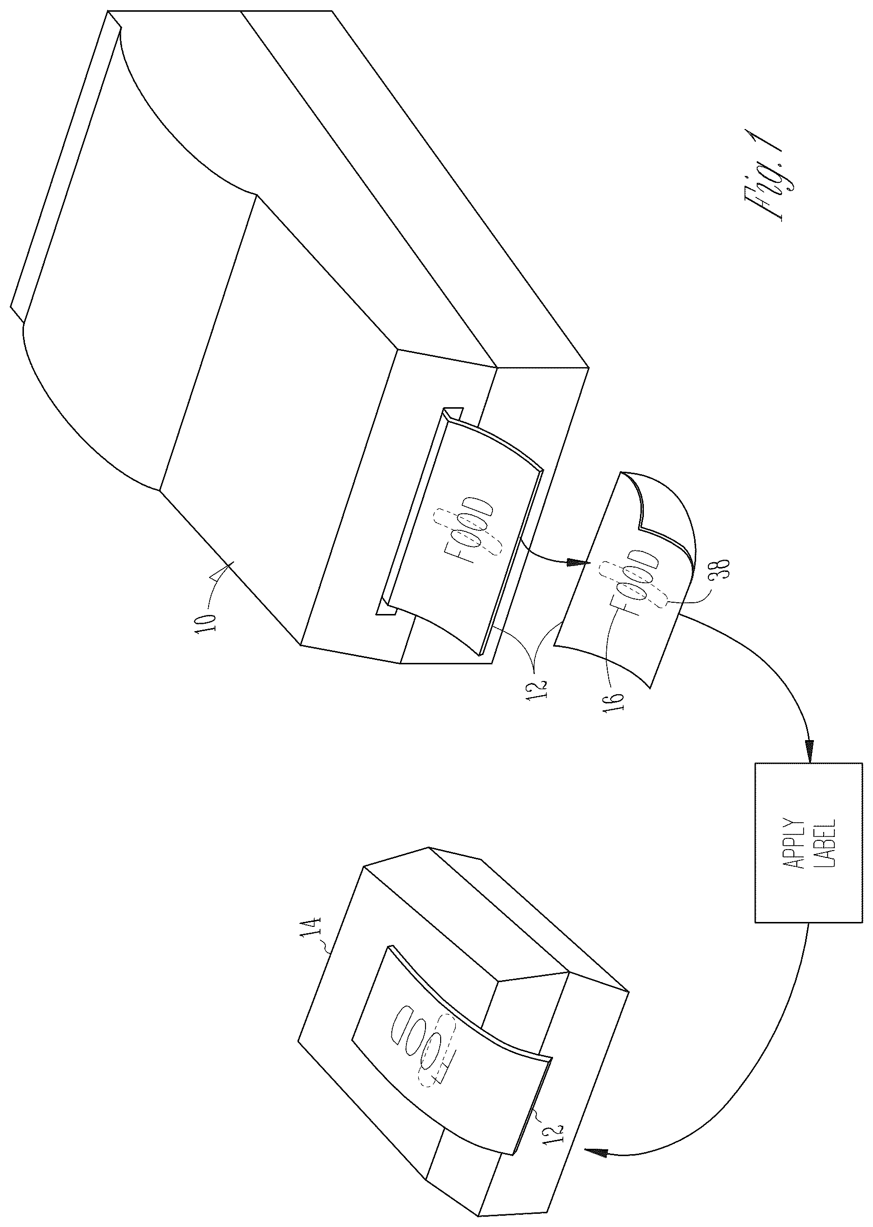 Patent US12437675 — Adhesive label and roll — Figure 1