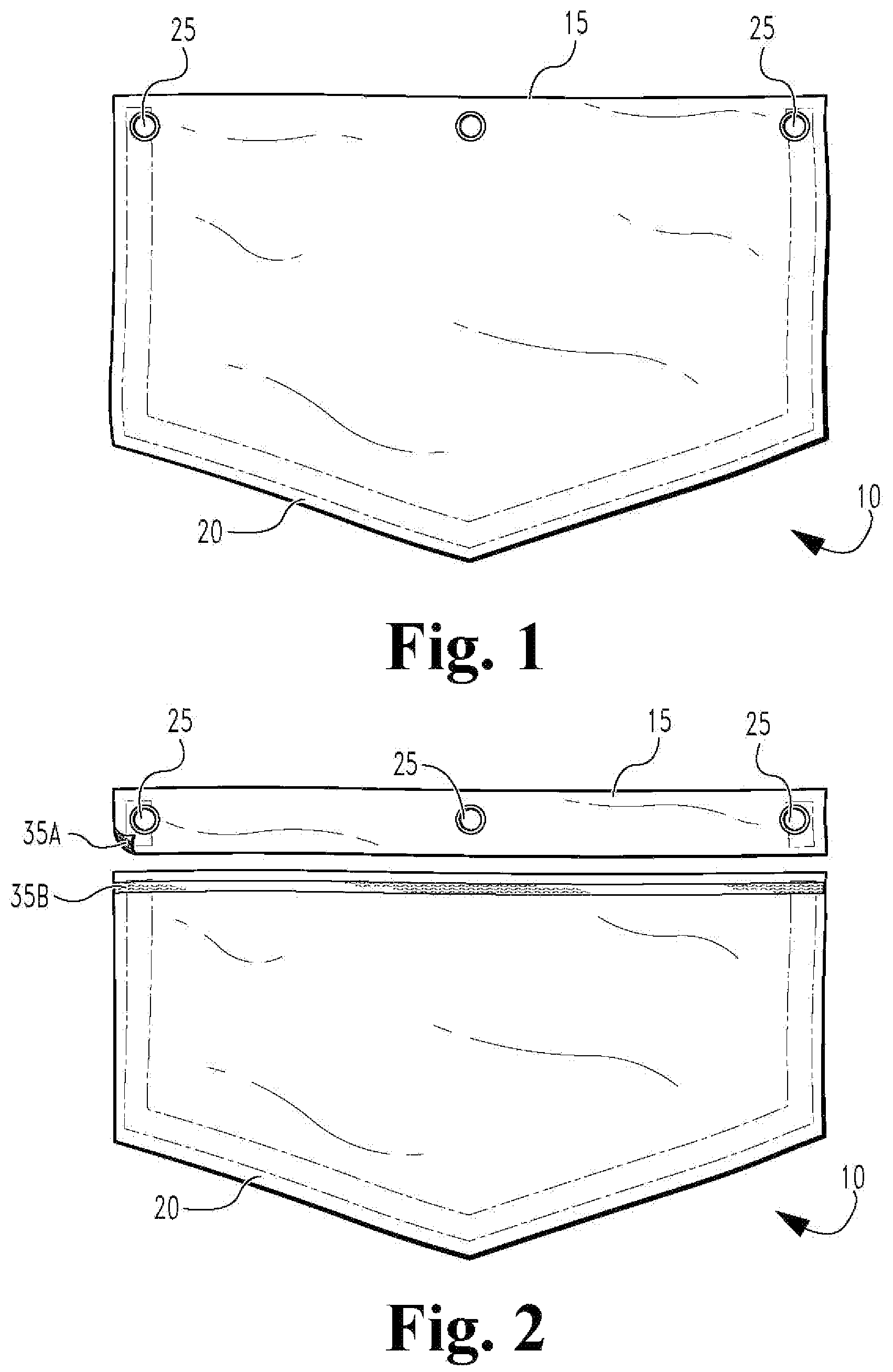 Patent US12437677 — Hanging home decoration assembly and method of use — Figure 1