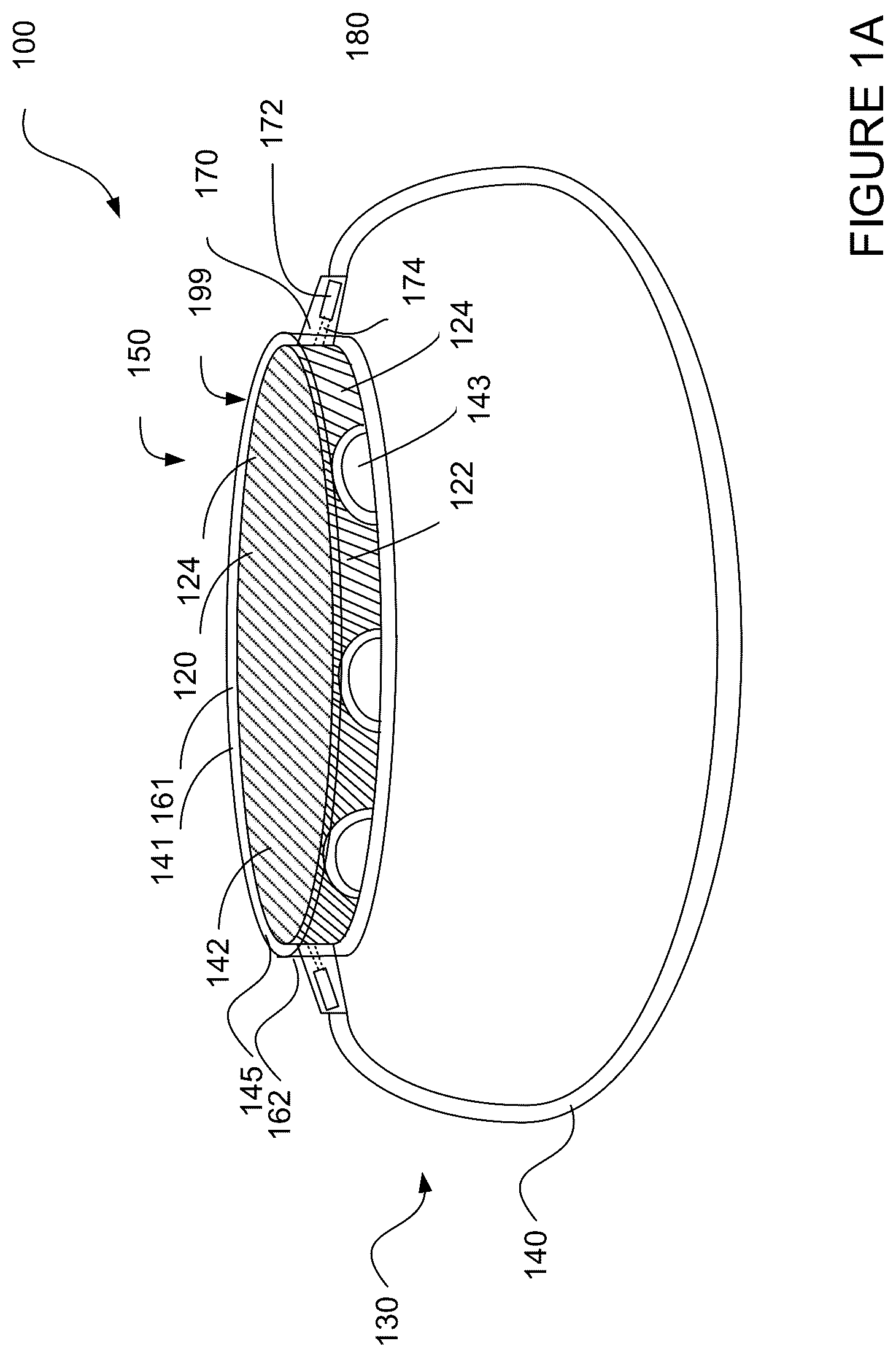 Patent US12437679 — Flexible OLED display with reliefs — Figure 1