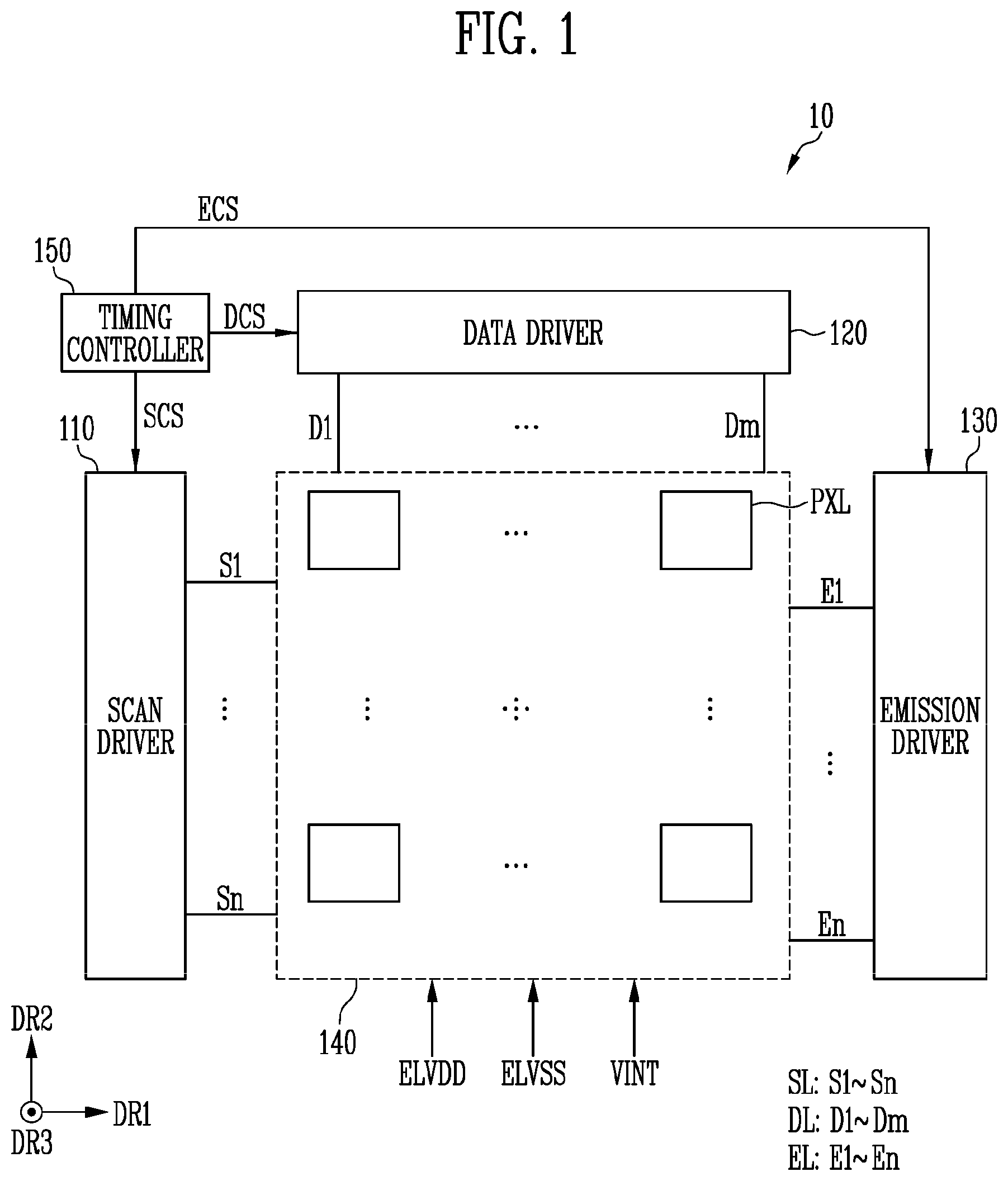 Patent US12437710 Figure 1 – Display device having pixel circuit layer with transistors on different layers