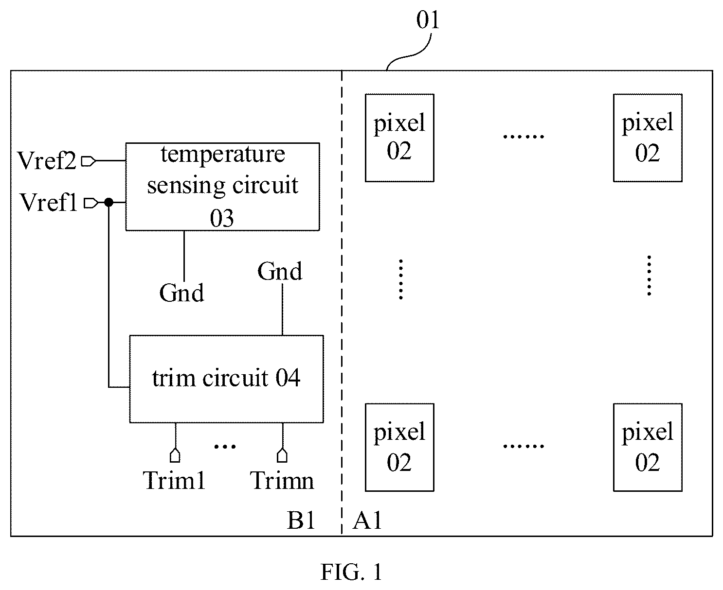 Patent US12437714 — Display panel, display device, and method for compensating signal — Figure 1