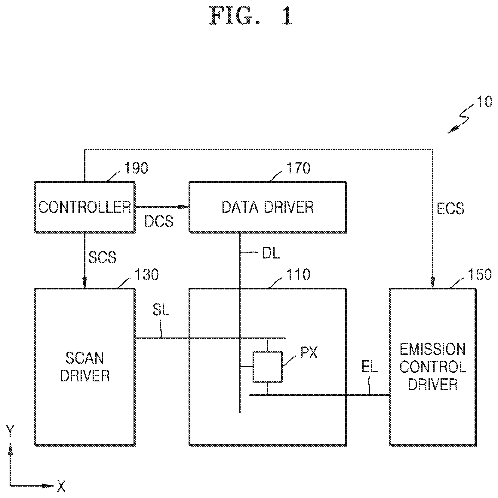 Patent US12437724 Figure 1 – Scan driver