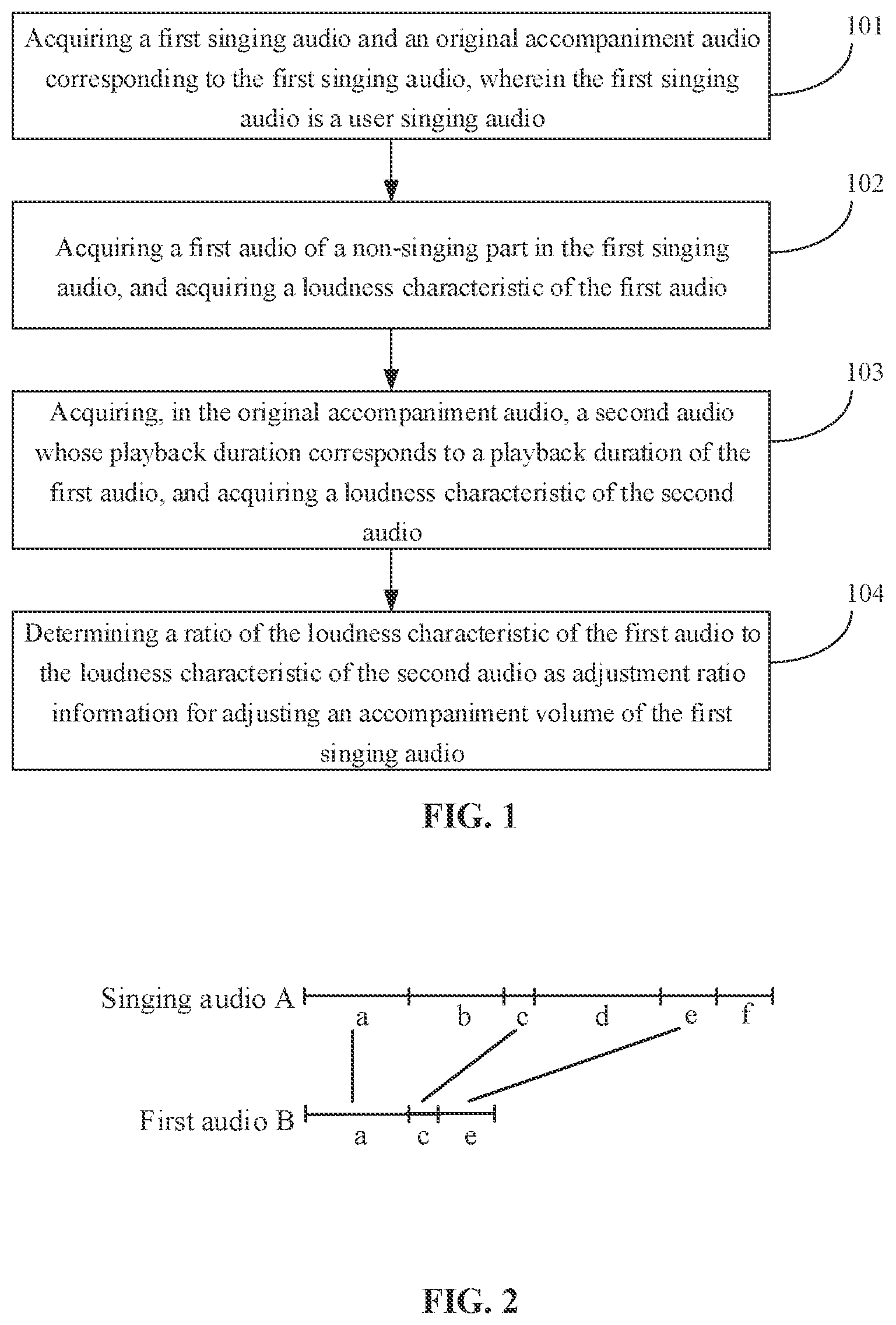 Patent US12437739 Figure 1 – Method and apparatus for determining volume adjustment ratio information, device, and storage medium