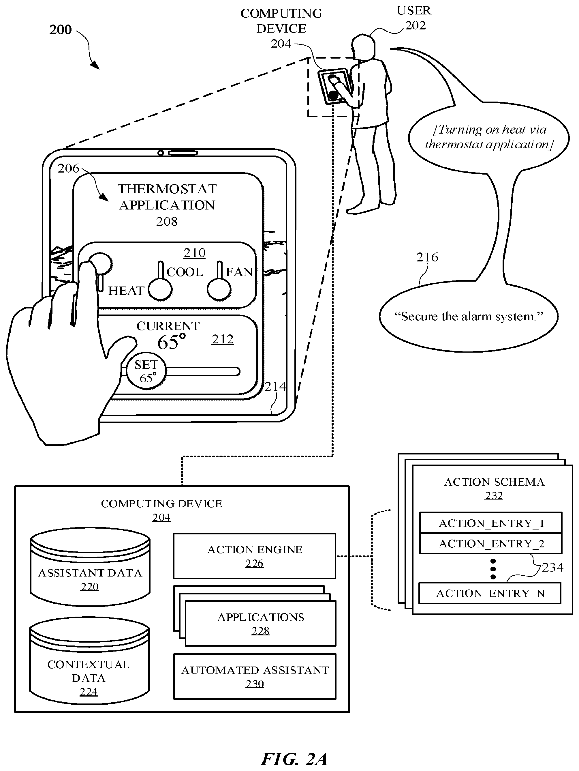 Patent US12437764 Figure 3 – Initializing non-assistant background actions, via an automated assistant, while accessing a non-assistant application