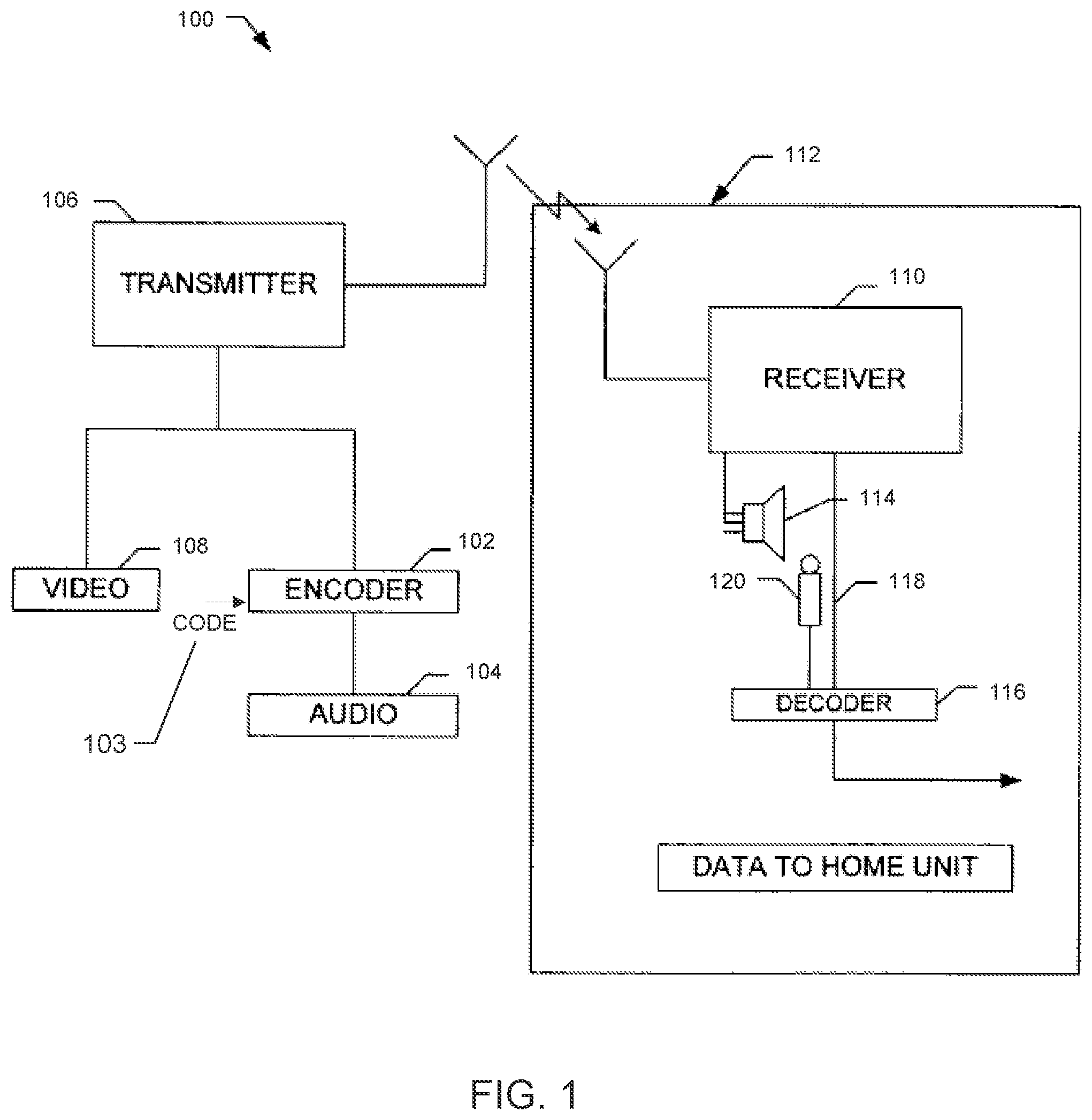 Patent US12437769 — Methods and apparatus to perform audio watermarking and watermark detection and extraction — Figure 1