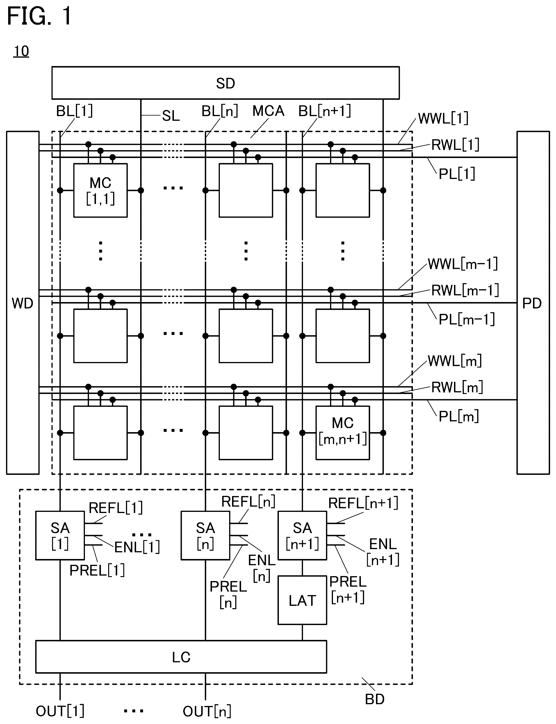 Patent US12437793 — Driving method of semiconductor device — Figure 1