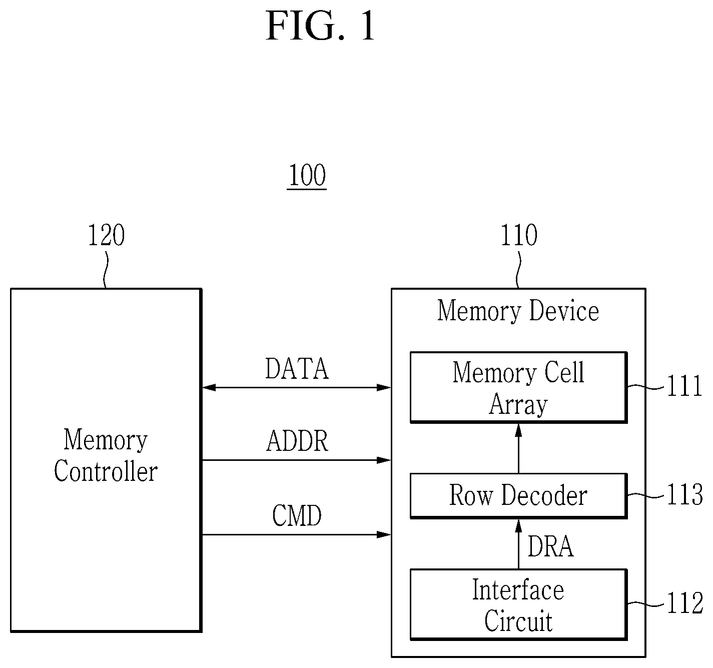 Patent US12437797 — Memory device and precharging method thereof — Figure 1