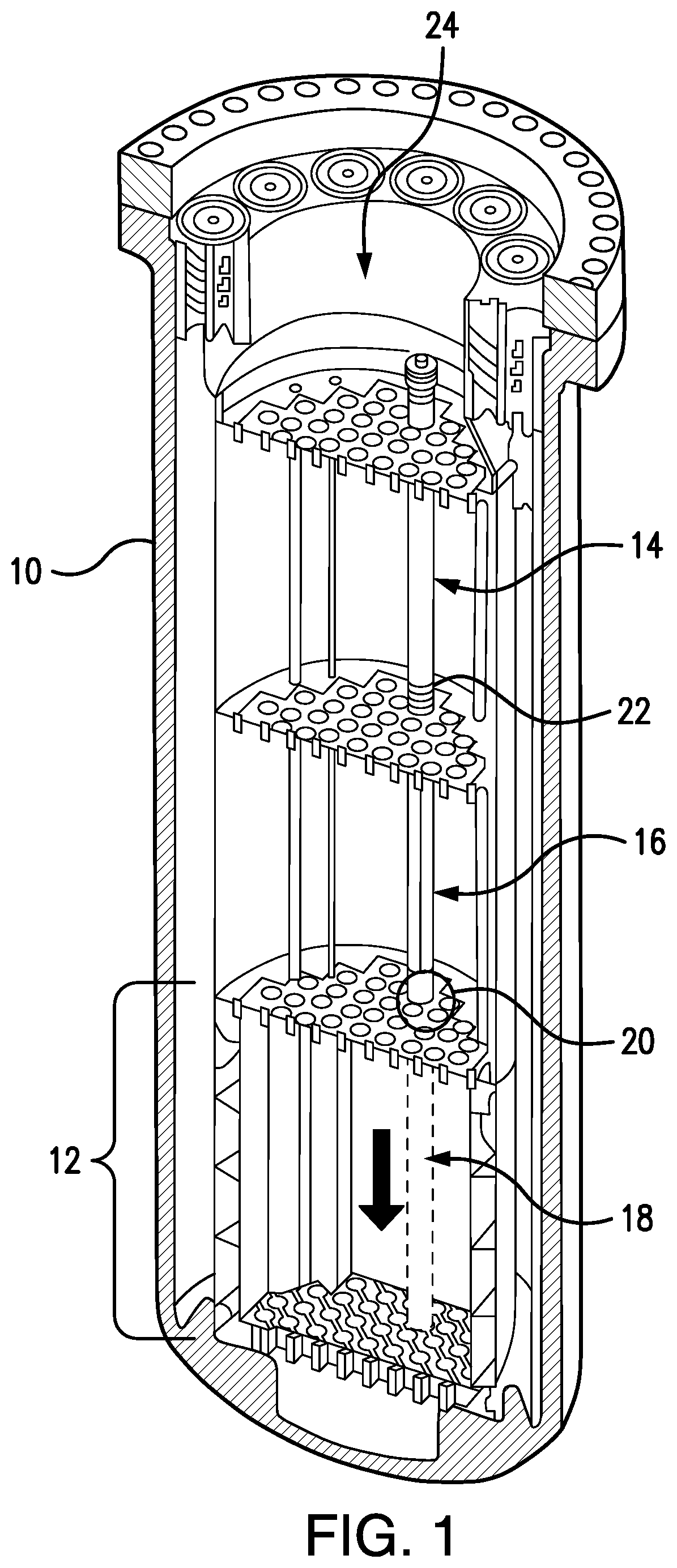 Patent US12437886 — Control rod remote disconnect mechanism — Figure 1