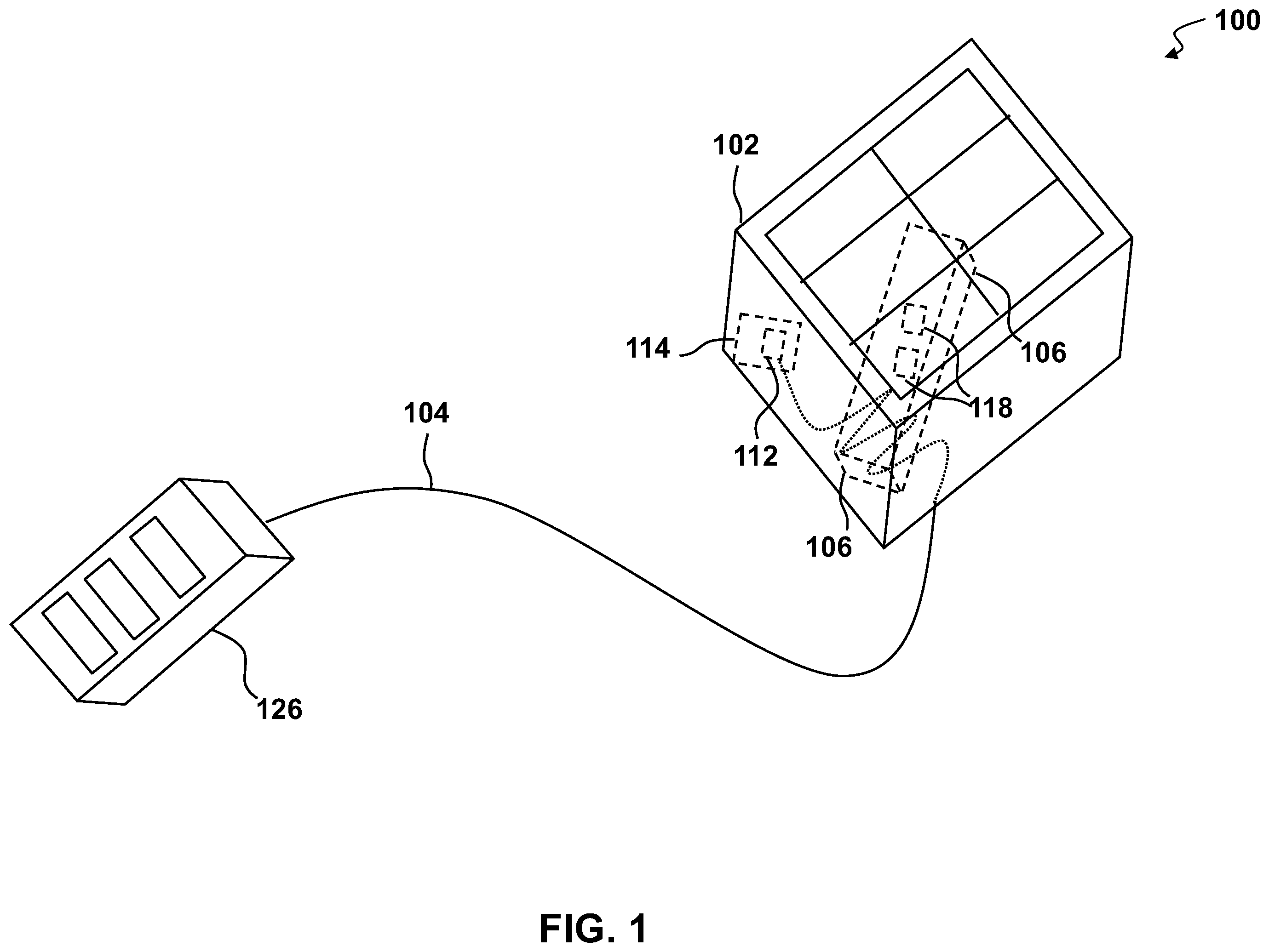 Patent US12437898 — Systems and devices for an RF signal carrying cable of a multi-pack launcher system — Figure 1