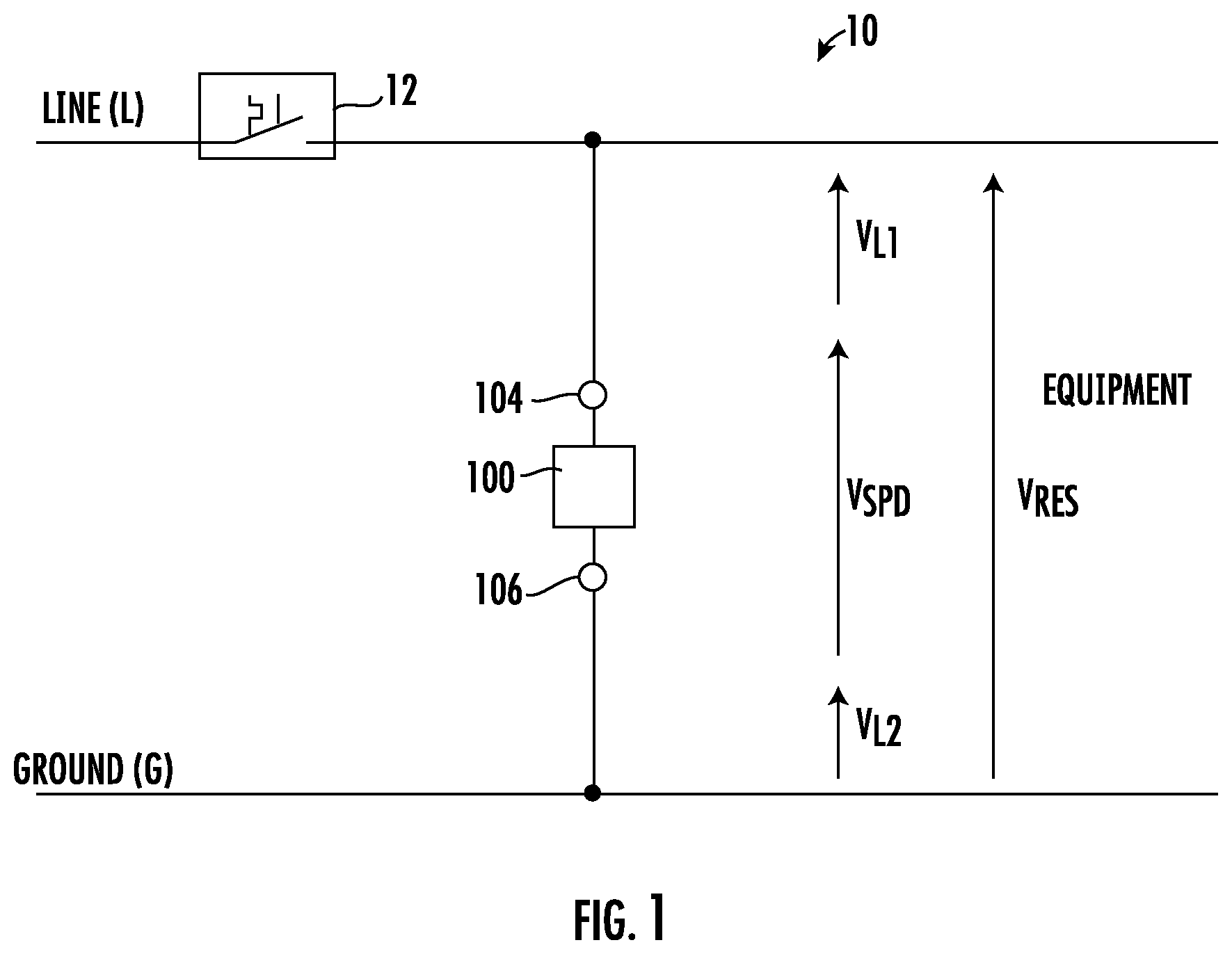 Patent US12437906 — Surge protective devices — Figure 1