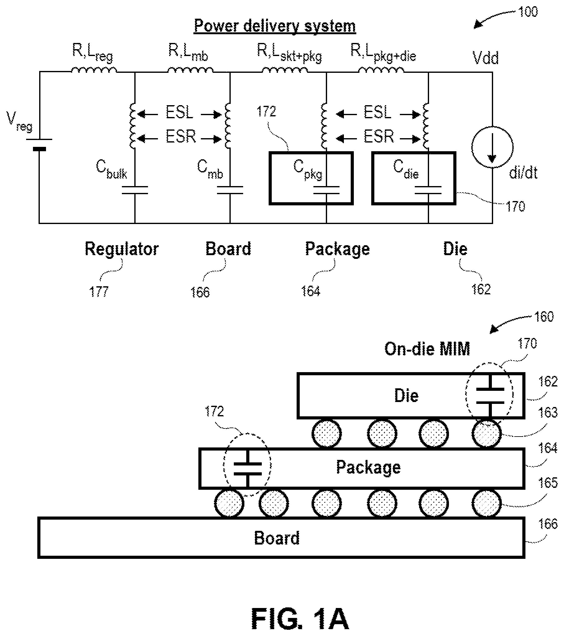 Patent US12437929 — Capacitor with an electrically conductive layer coupled with a metal layer of the capacitor — Figure 1