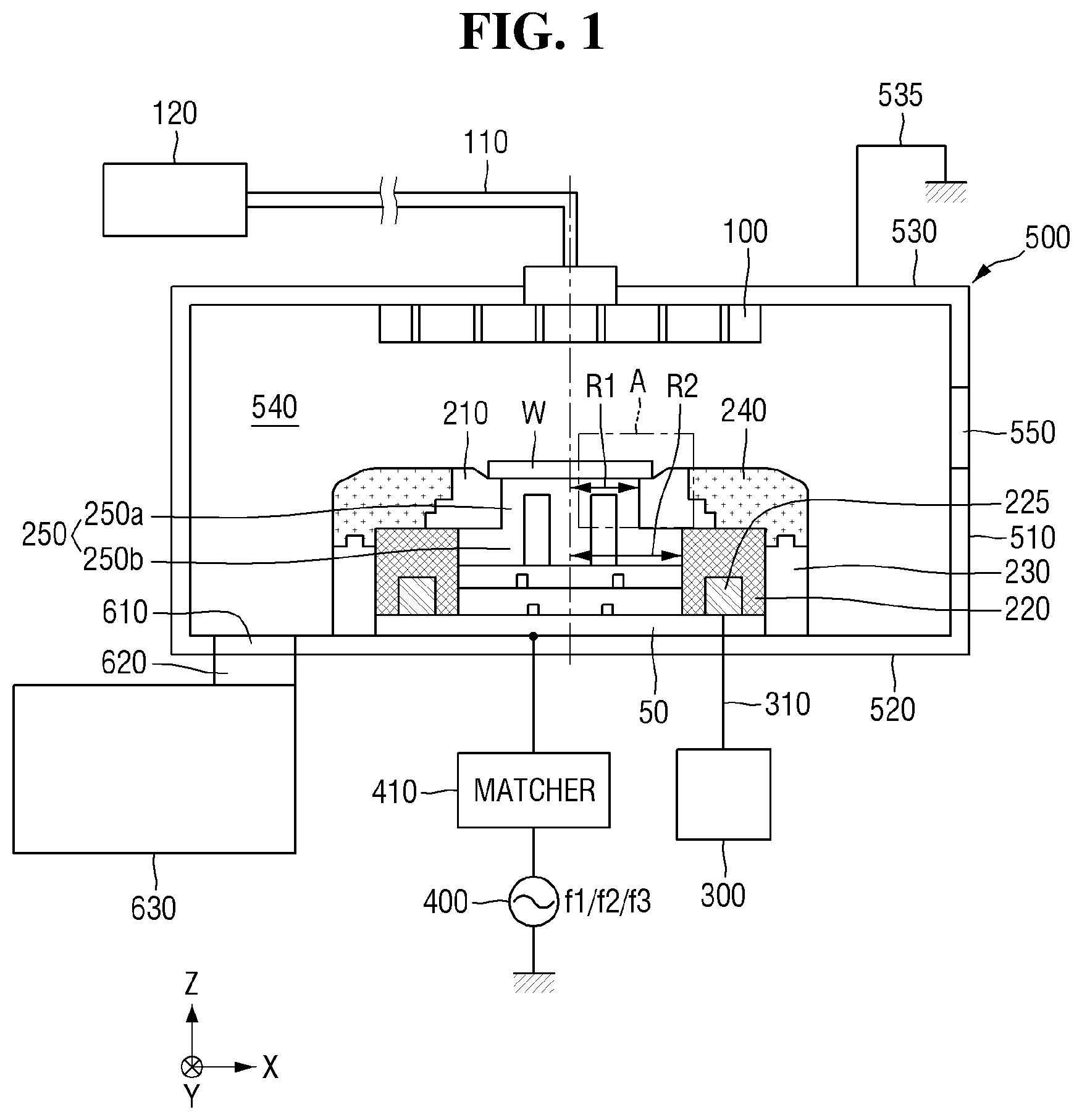 Patent US12437969 — Plasma processing equipment — Figure 1