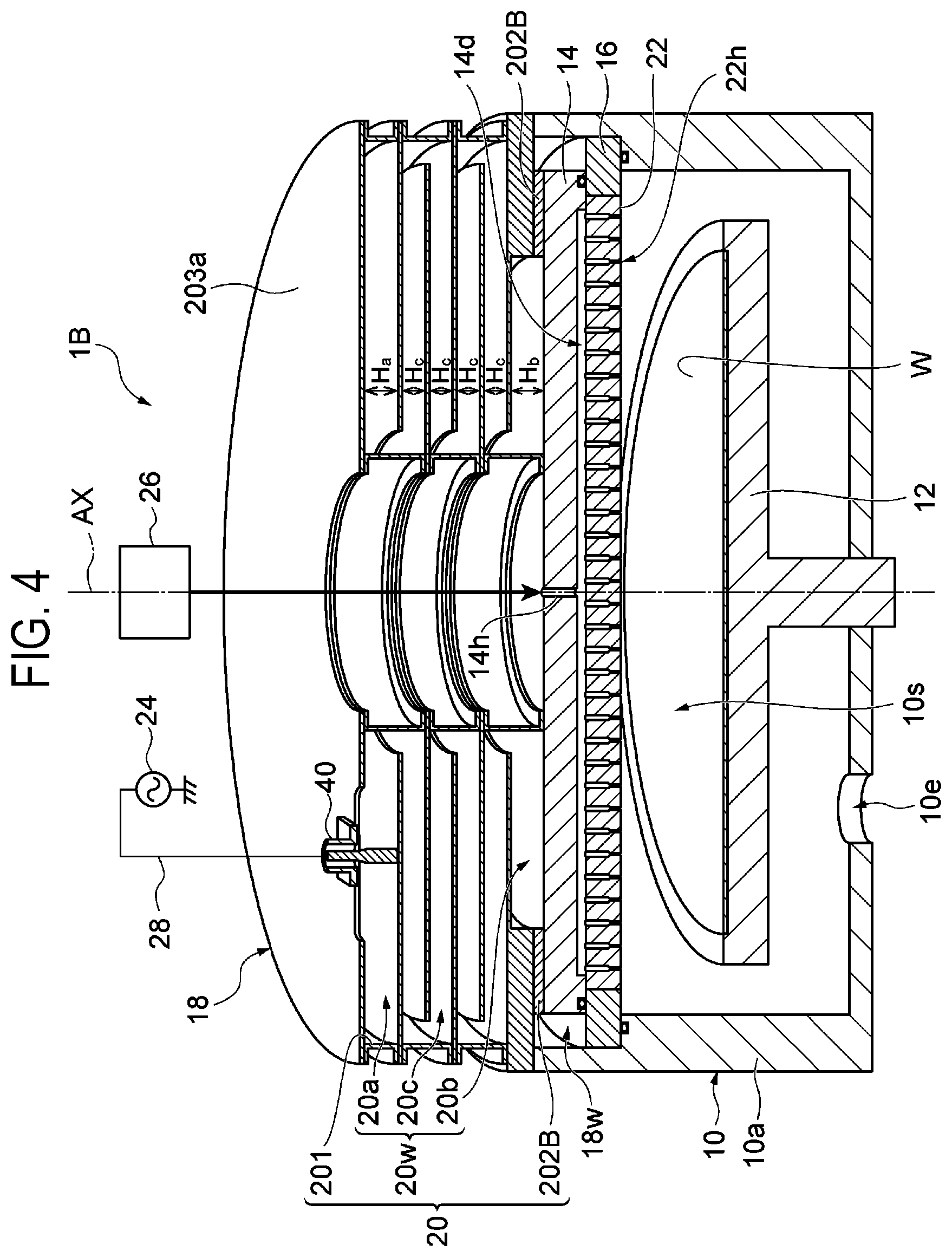 Patent US12437972 Figure 4 – Plasma processing apparatus