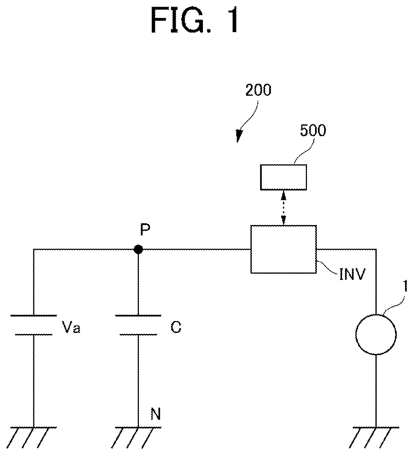 Patent US12445021 — Inverter-integrated rotating electrical machine that efficiently cools a smoothing capacitor — Figure 1