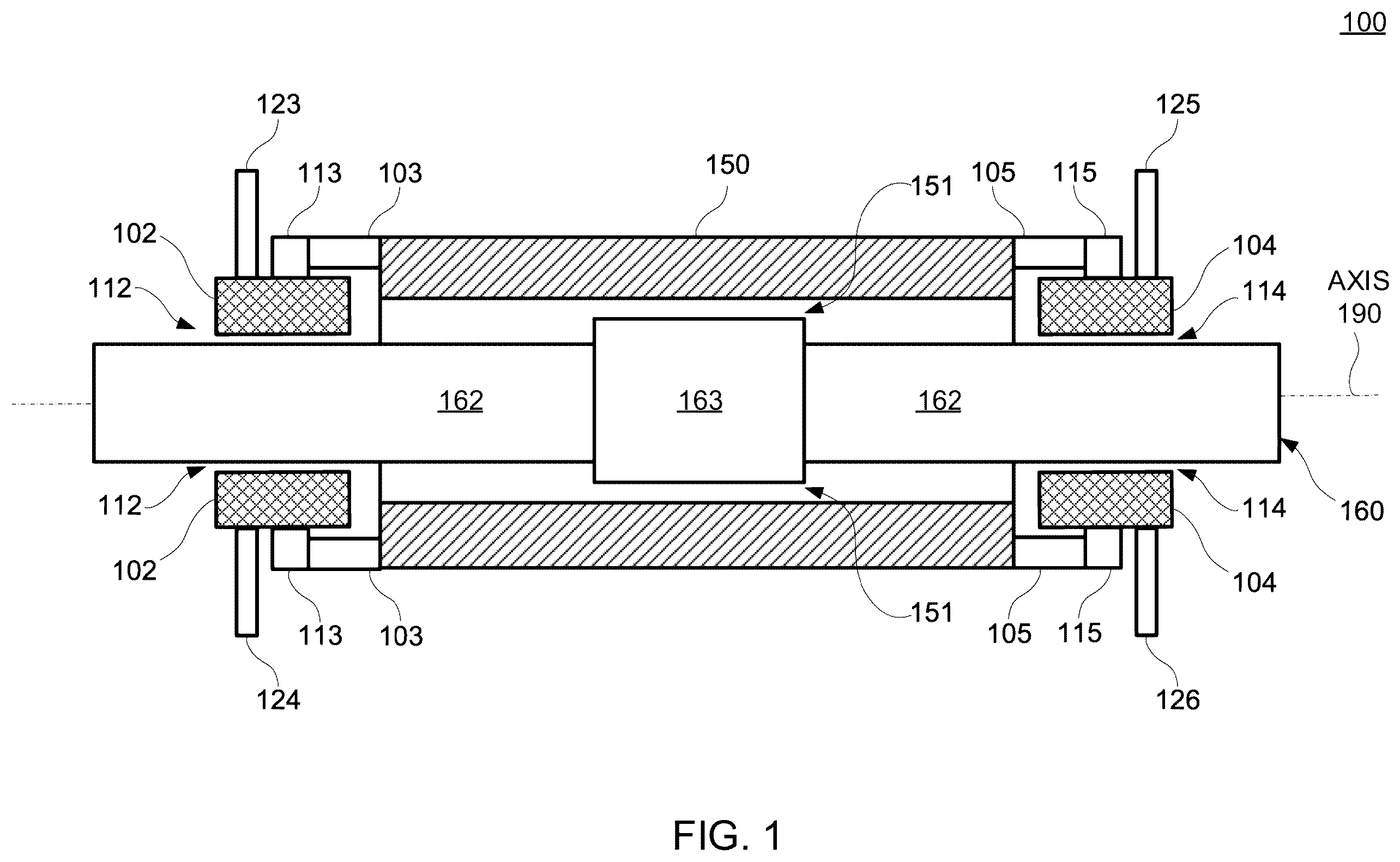 Patent US12445029 — Linear electromagnetic machine with a stator having stator teeth arranged to provide an anti-clocking force — Figure 1