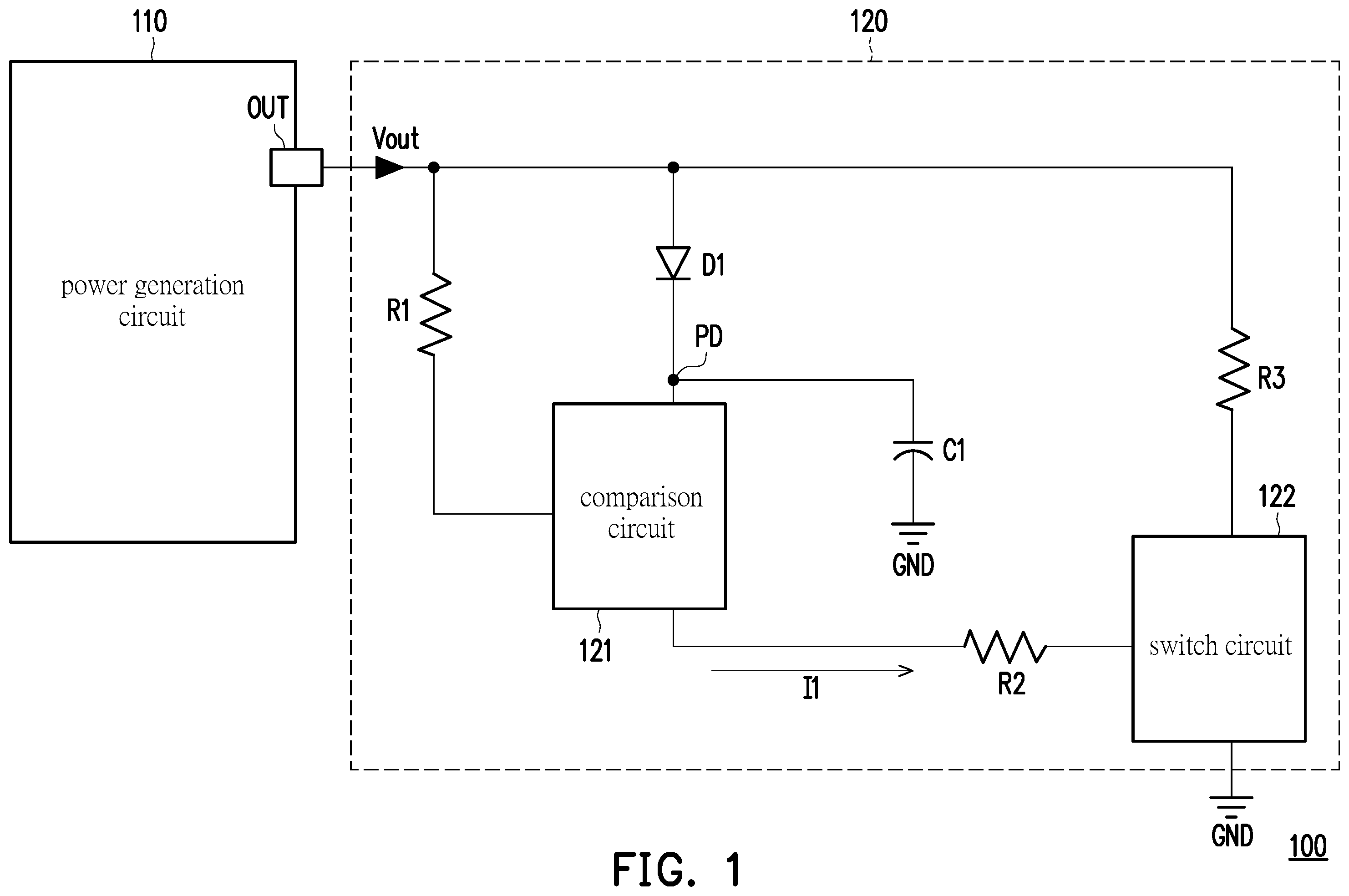 Patent US12445034 — Power supply system and operating method thereof — Figure 1