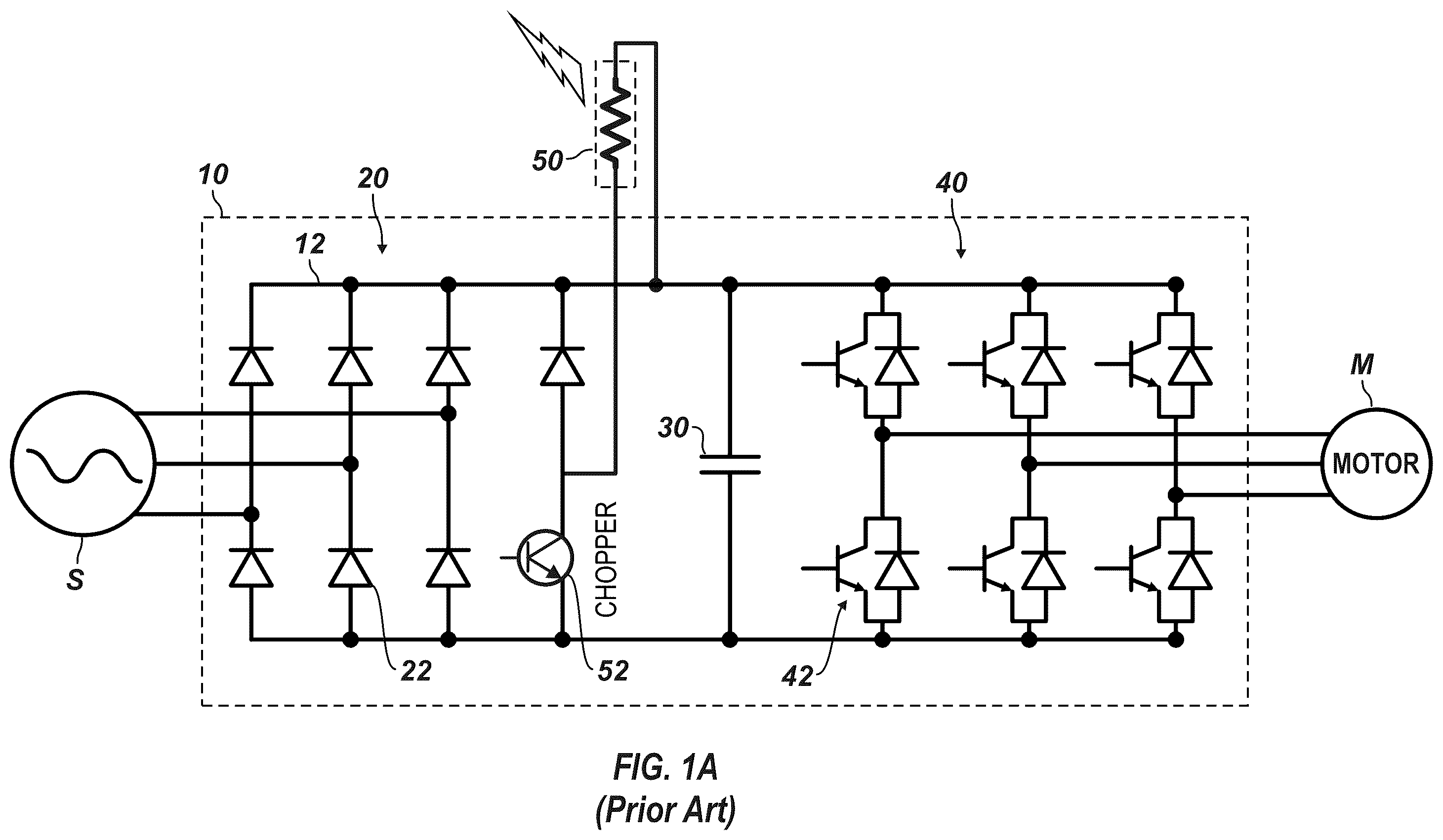 Patent US12445078 — Managing regenerative energy of rod pump system without dynamic braking resistor — Figure 1