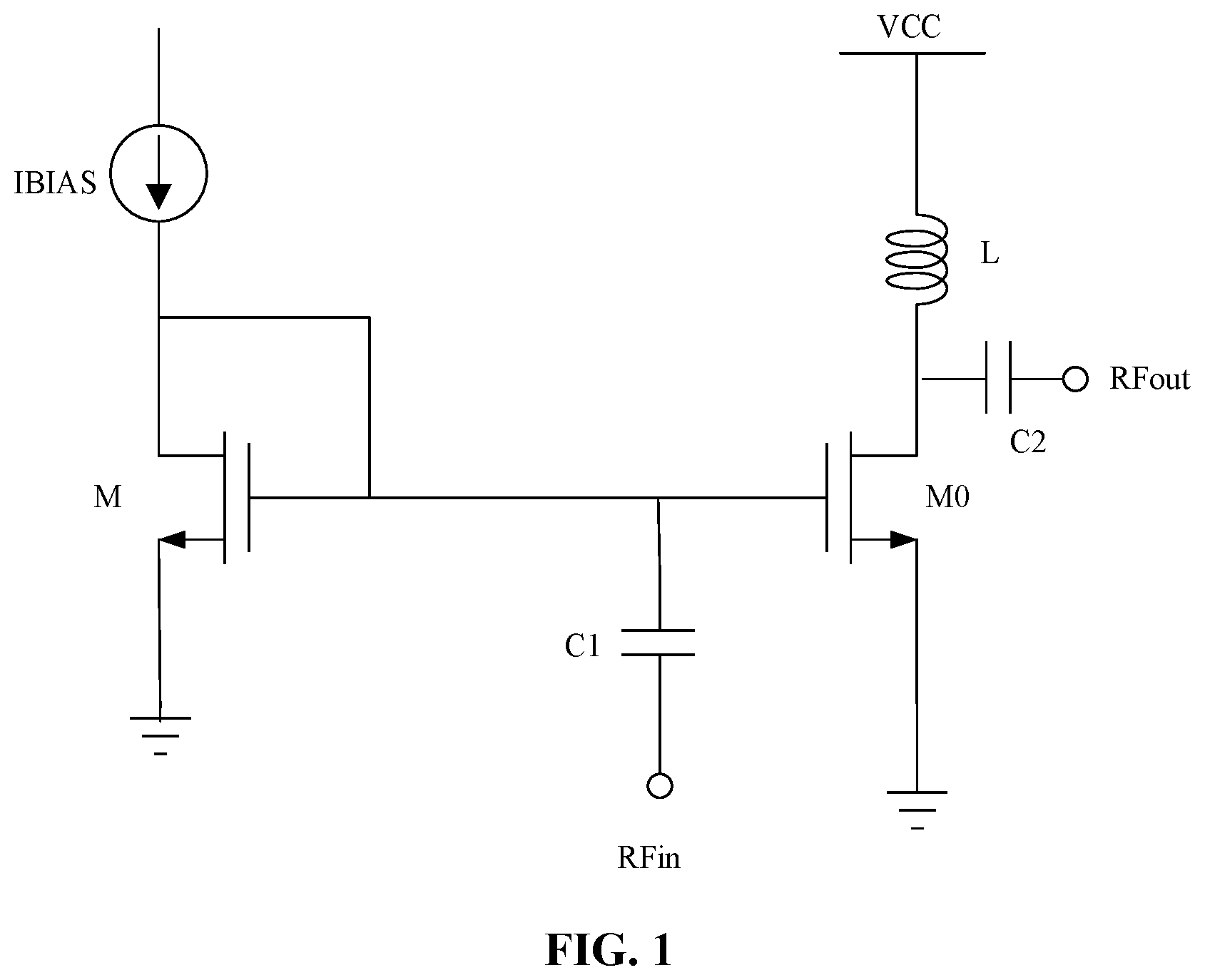 Patent US12445099 — Bias circuit of power amplifier, device and equipment — Figure 1
