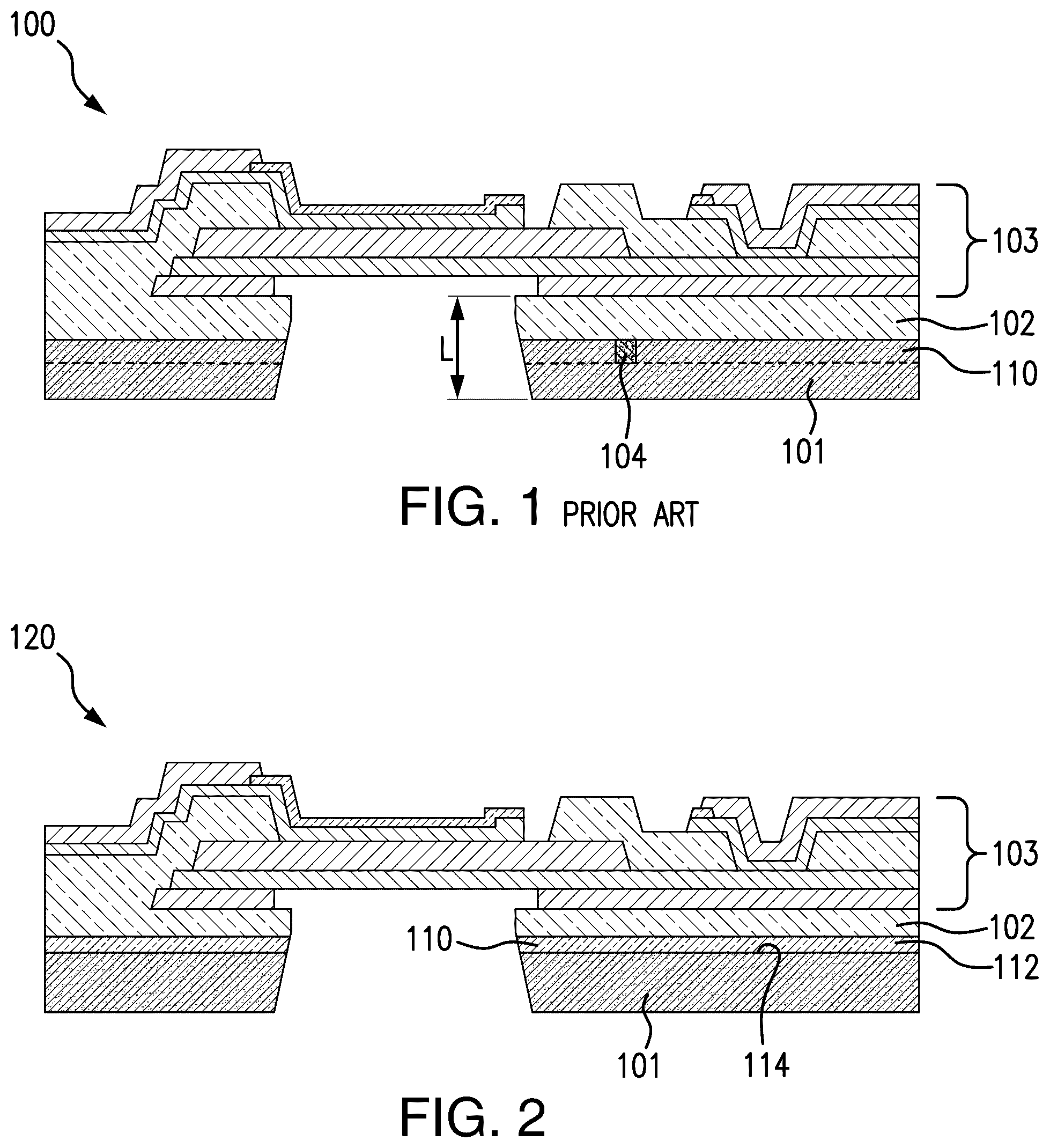 Patent US12445104 — FBAR filter with trap rich layer — Figure 1
